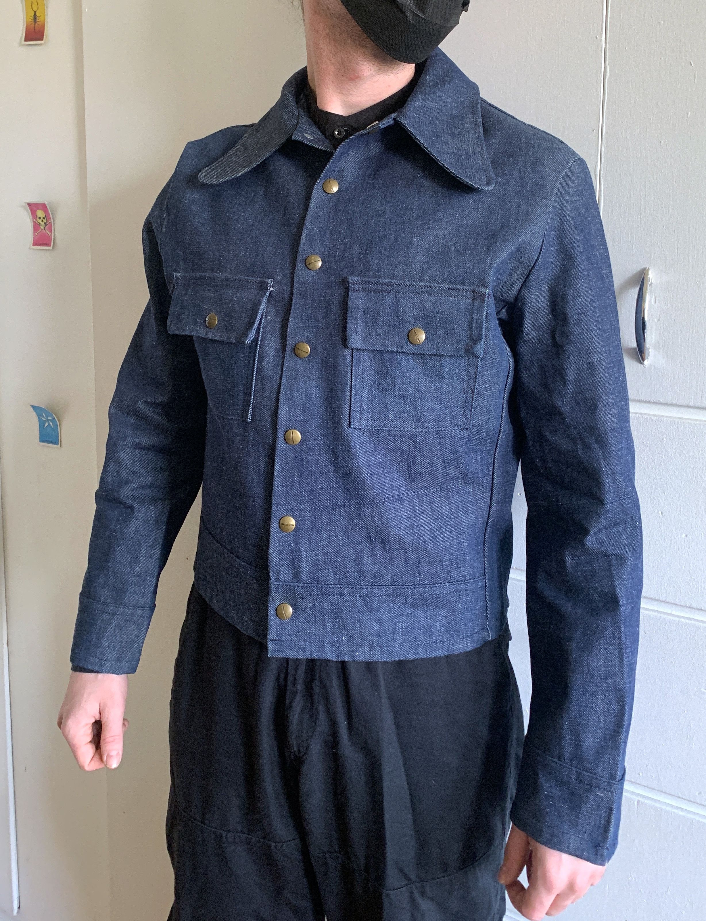 Other [Last drop] ; 1970's cropped denim snap-button jacket Size US M / EU 48-50 / 2 - 5 Thumbnail