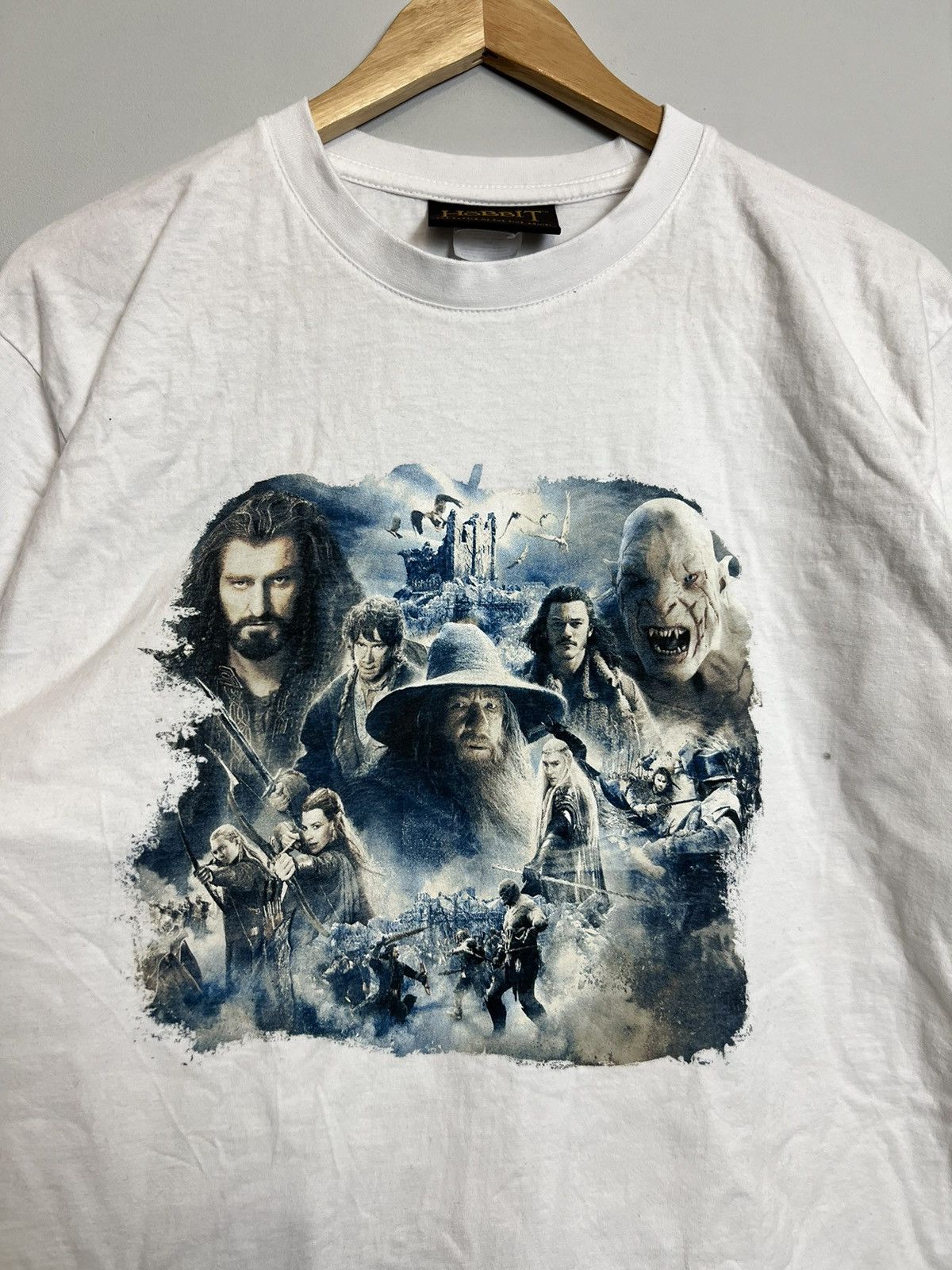 Vintage Hobbit Vintage Y2k Official License Movie Promo Tee Rare Size US M / EU 48-50 / 2 - 2 Thumbnail
