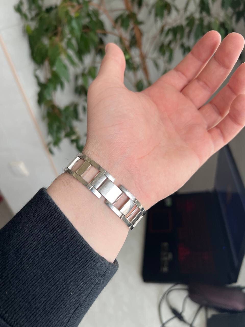 Japanese Brand × Vintage Vintage Japanese style Silver Watch Futuristic Bracelet Size ONE SIZE - 7 Thumbnail