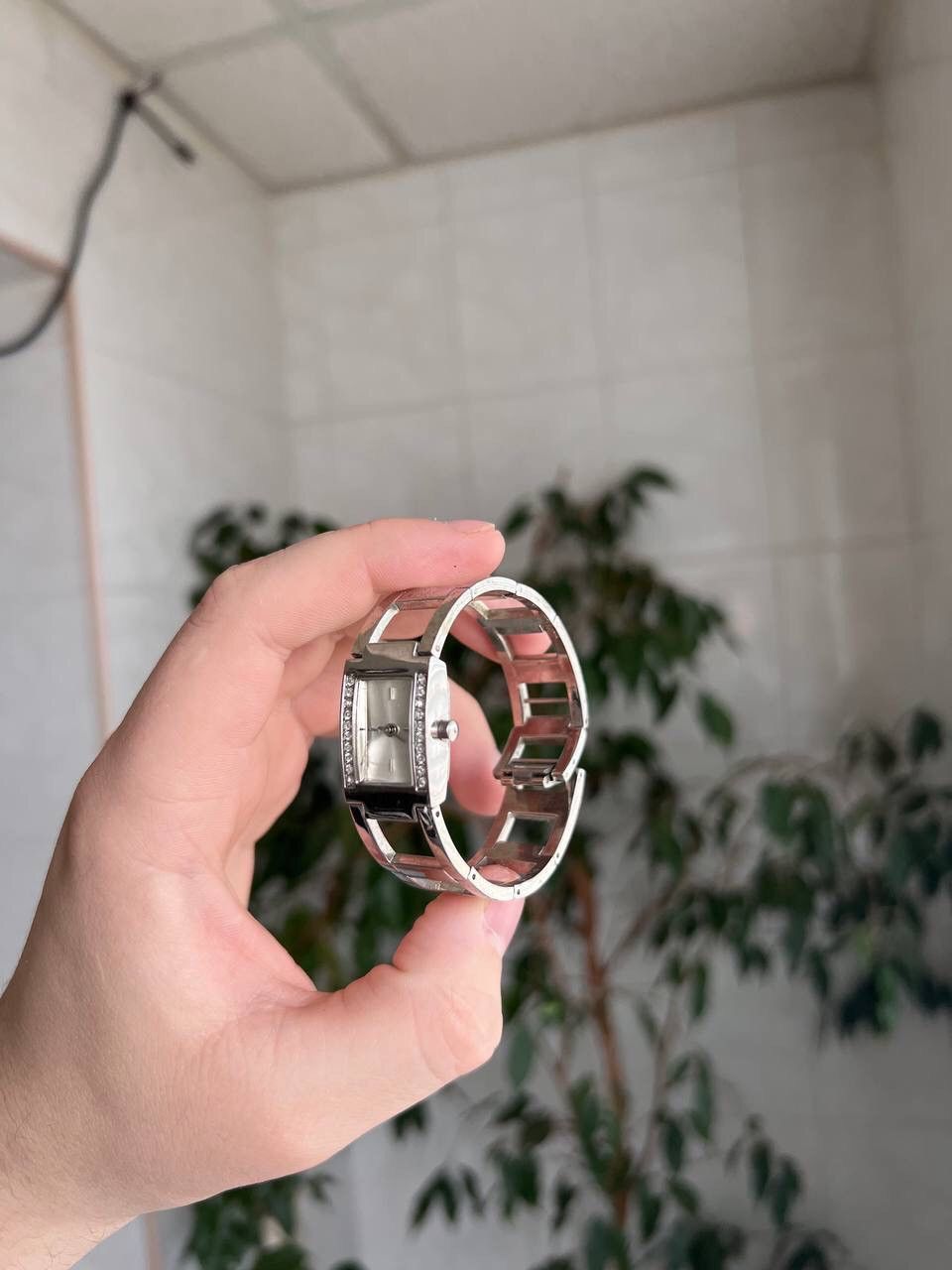 Japanese Brand × Vintage Vintage Japanese style Silver Watch Futuristic Bracelet Size ONE SIZE - 2 Thumbnail
