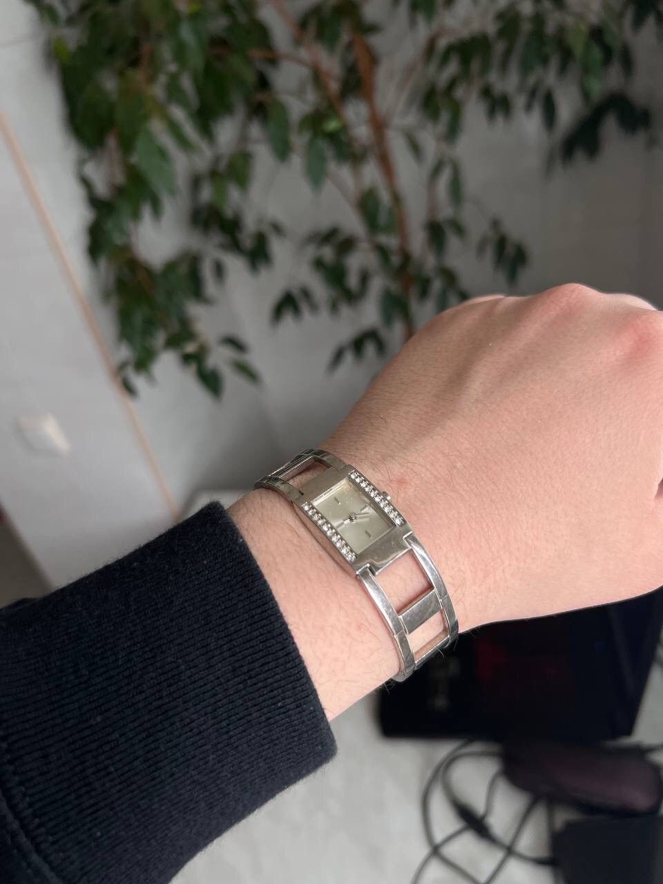 Japanese Brand × Vintage Vintage Japanese style Silver Watch Futuristic Bracelet Size ONE SIZE - 6 Thumbnail