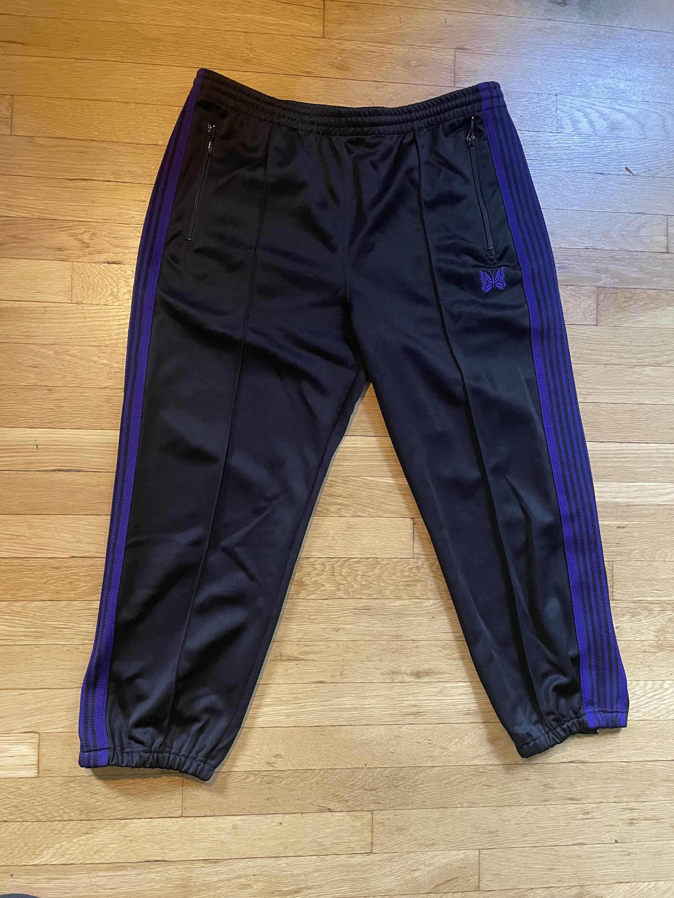 Needles Needles Zipped Cotton Sweat Pant Purple | Grailed