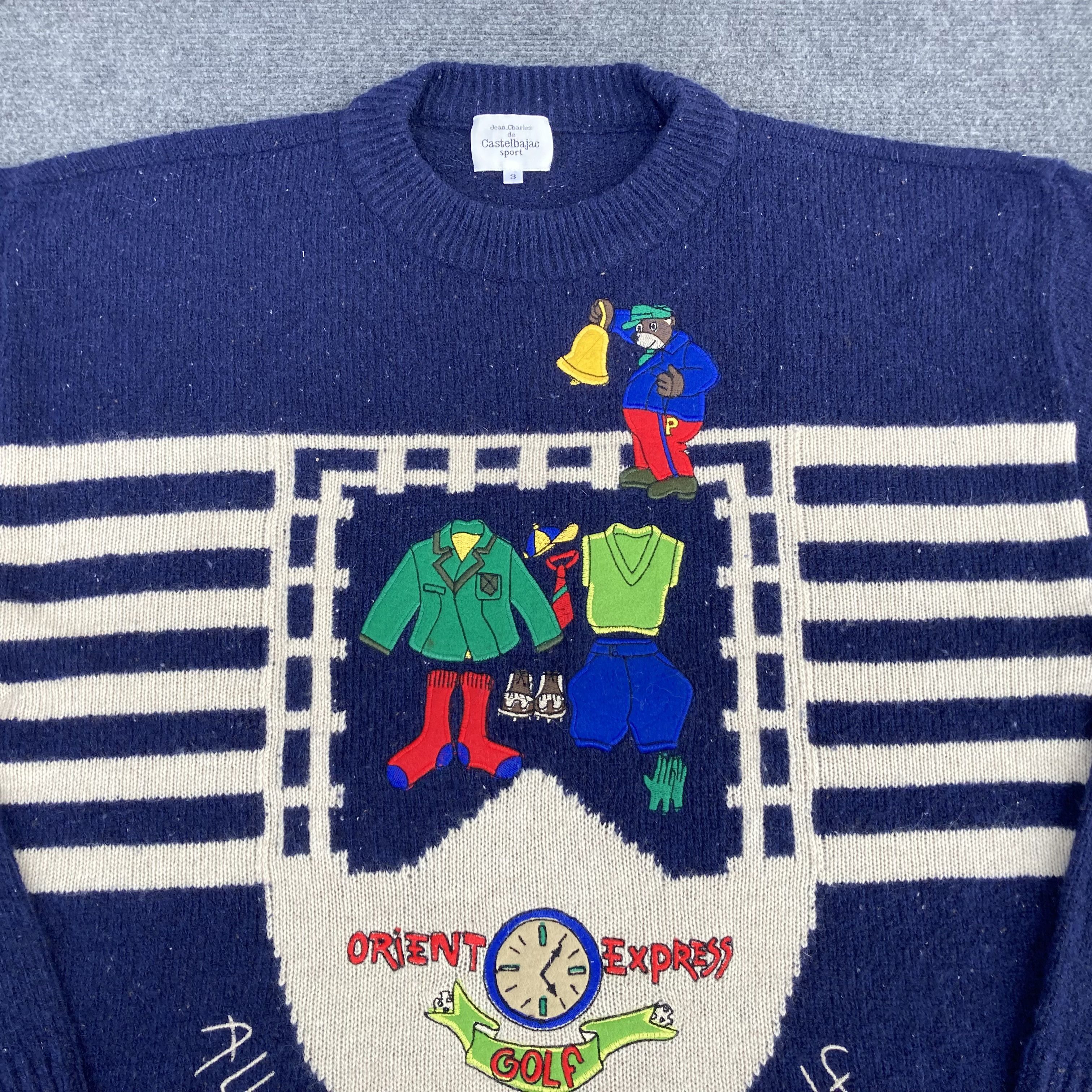 Designer × Vintage Vtg Jc De Castelbajac 90s Jumper Long Sleeve Sweatshirt Size US XL / EU 56 / 4 - 2 Thumbnail