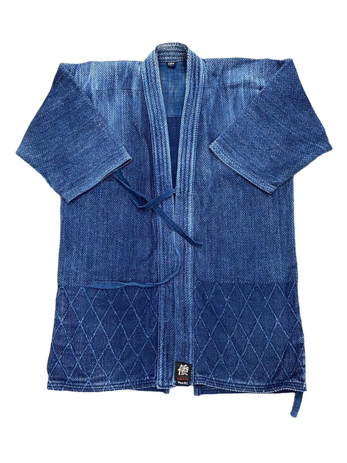 Vintage Vintage Japanese Indigo Noragi Kendo Cardigan Jacket Size US L / EU 52-54 / 3 - 1 Thumbnail