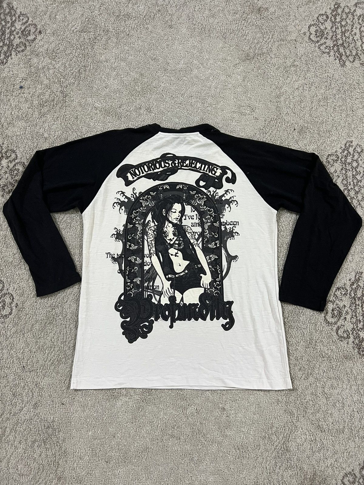 Bullet Noise Hysteric glamour inspired raglan long sleeve