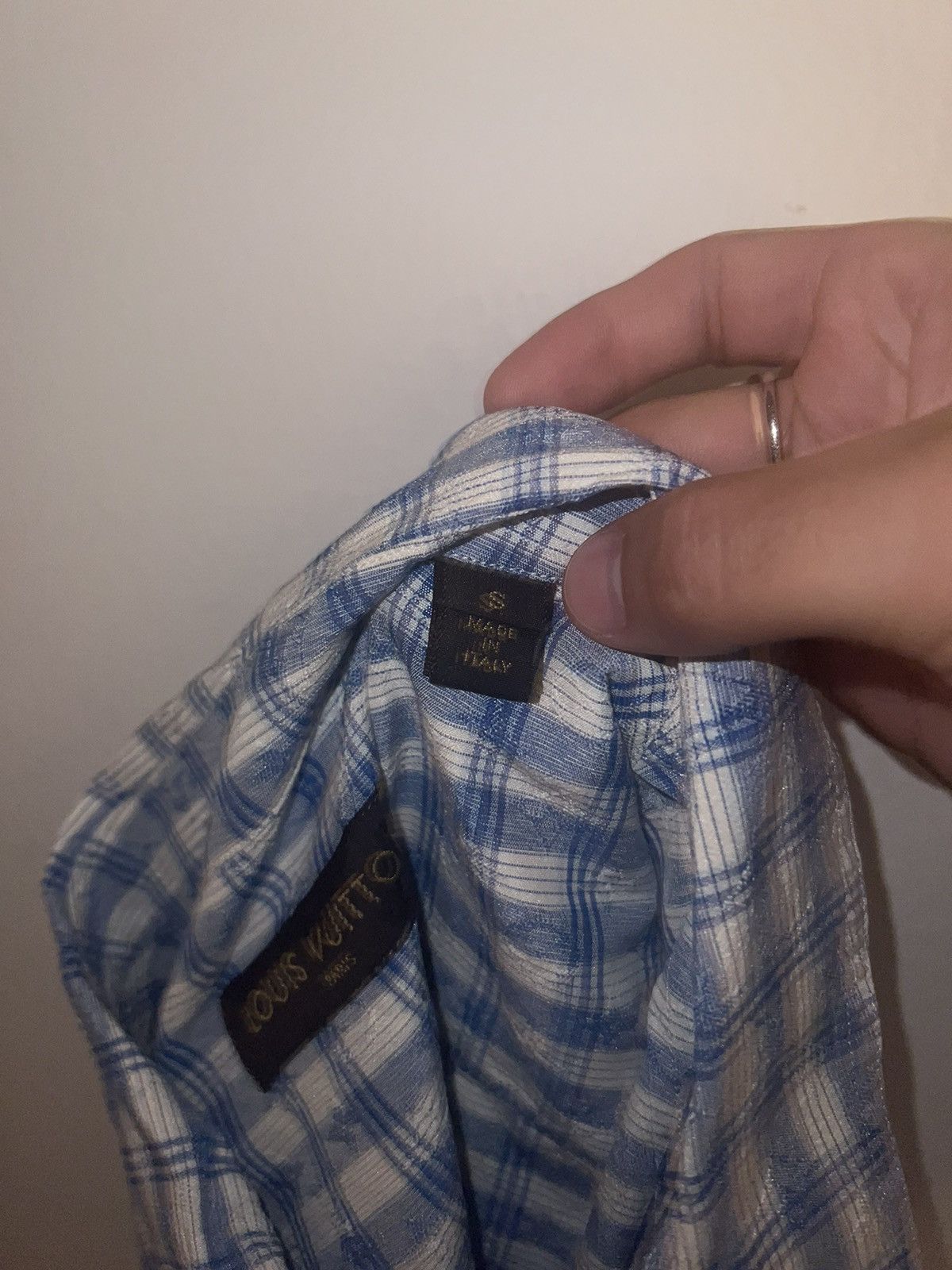 Designer × Louis Vuitton Louis Vuitton Blue Monogram Silk Shirt Size US S / EU 44-46 / 1 - 7 Thumbnail