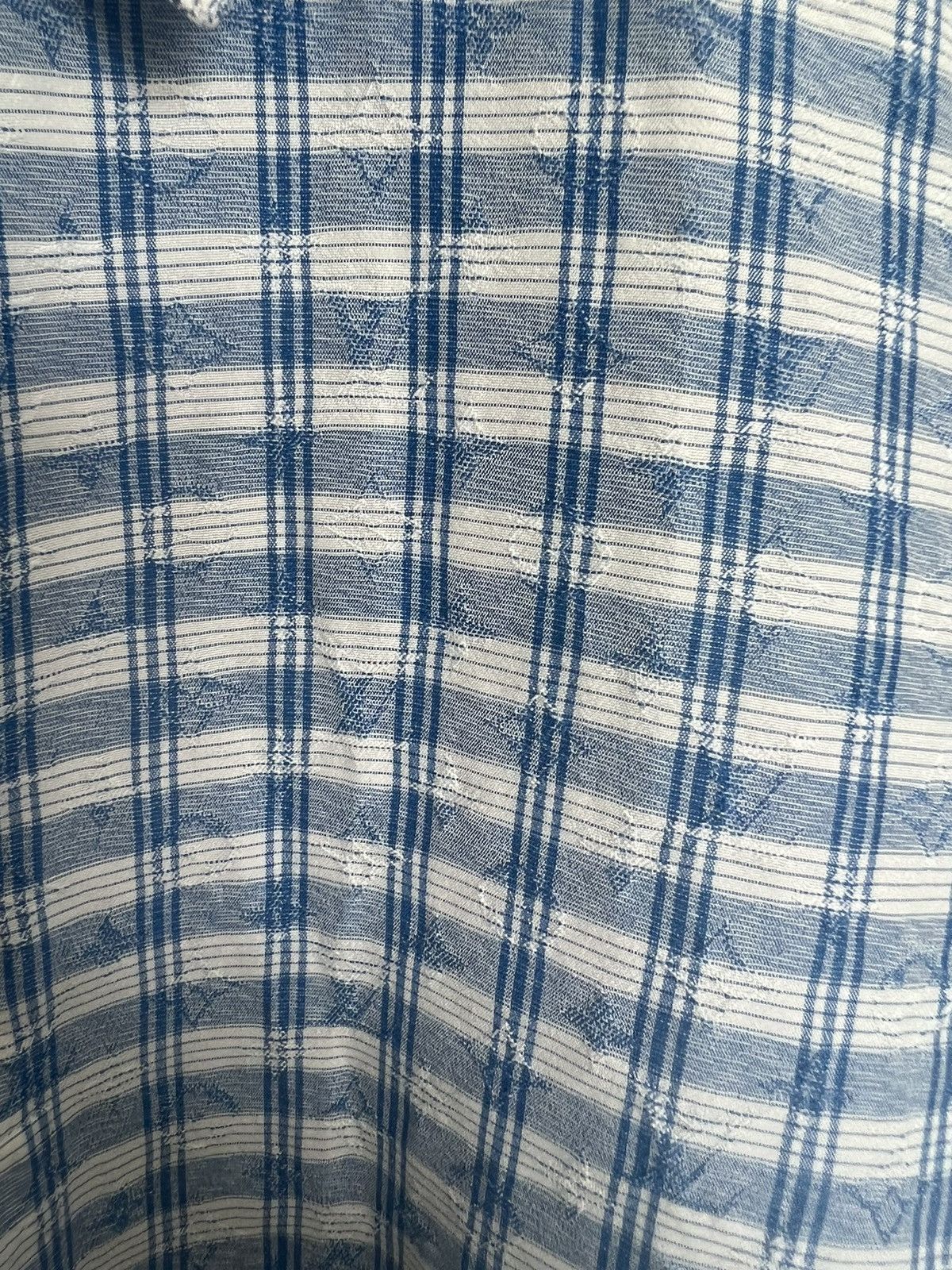 Designer × Louis Vuitton Louis Vuitton Blue Monogram Silk Shirt Size US S / EU 44-46 / 1 - 6 Thumbnail