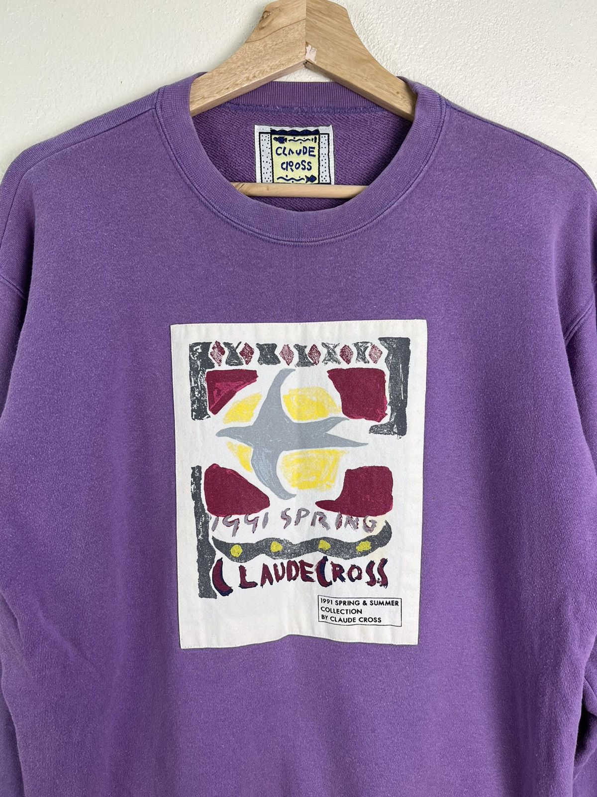Designer × Japanese Brand × Vintage Vintage Claude Cross SS1991 Sweatshirt | Japan Artwear Size US L / EU 52-54 / 3 - 4 Thumbnail