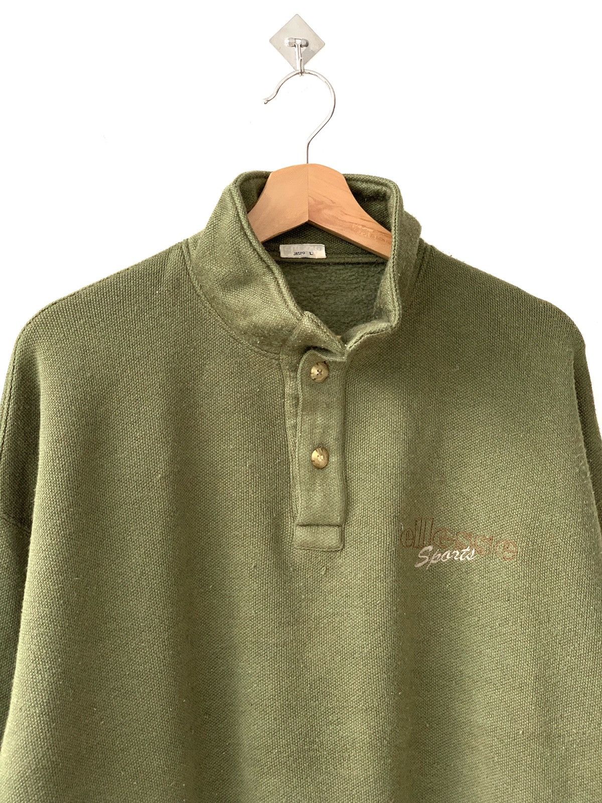 Ellesse × Vintage Vintage Ellesse Japan Half Button Sweatshirt Size US L / EU 52-54 / 3 - 2 Thumbnail