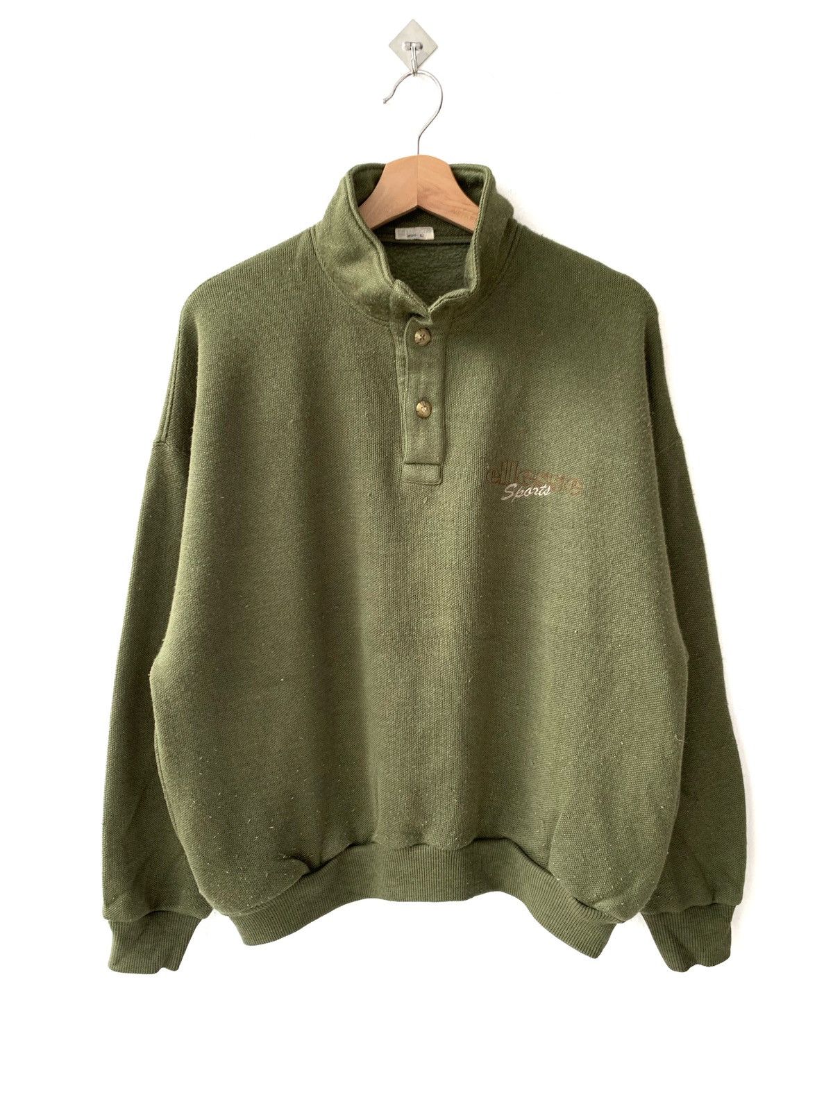 Ellesse × Vintage Vintage Ellesse Japan Half Button Sweatshirt Size US L / EU 52-54 / 3 - 1 Thumbnail