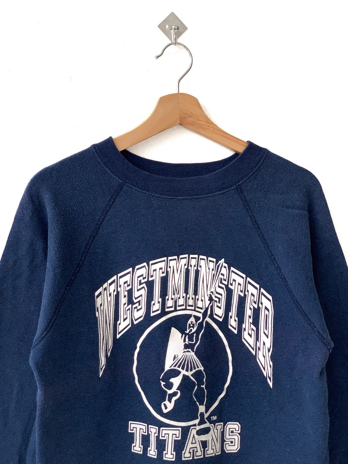 Tultex × Vintage Vintage 90s Westminster Titans Crewneck Sweatshirt Size US M / EU 48-50 / 2 - 2 Thumbnail