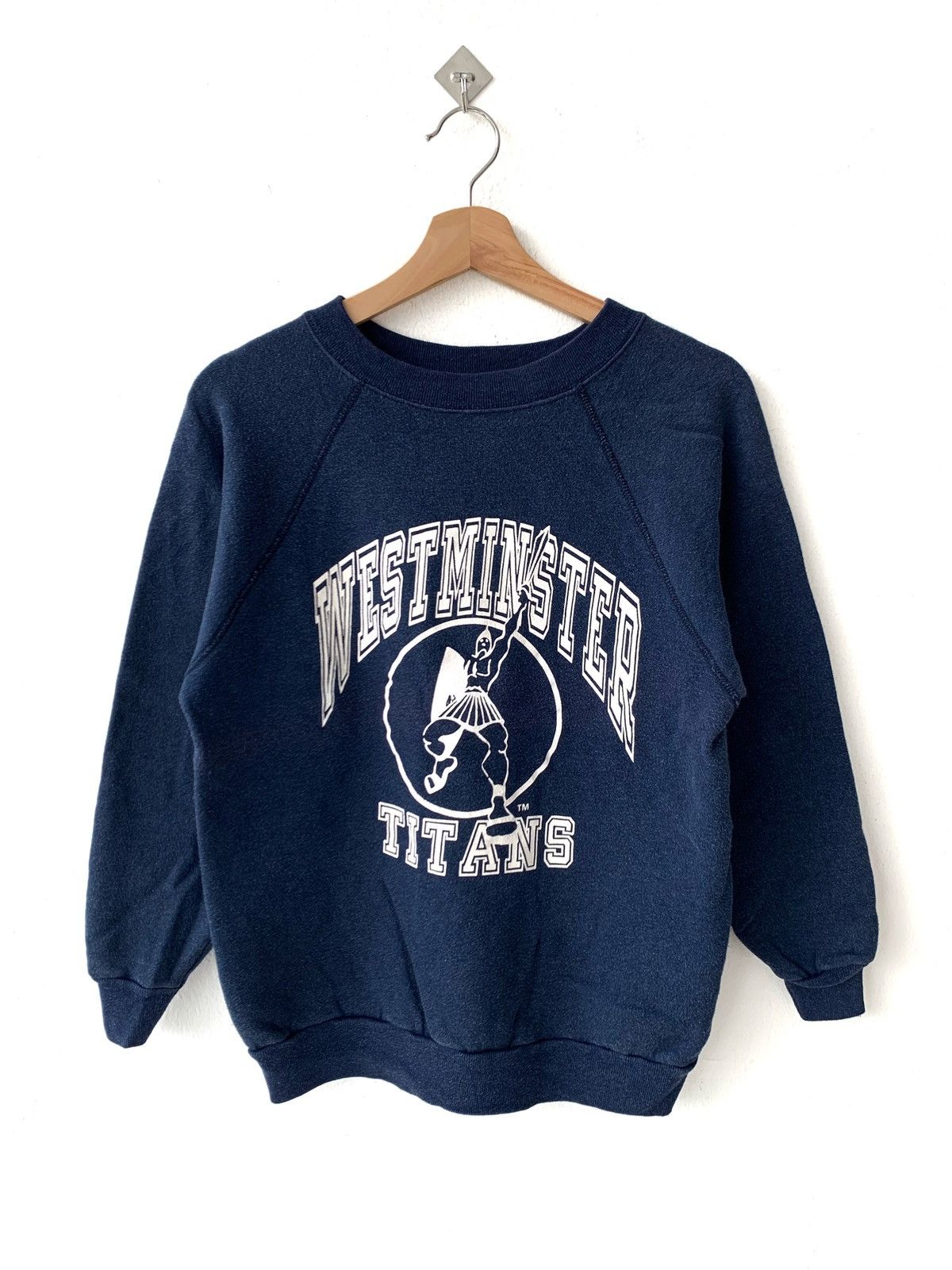 Tultex × Vintage Vintage 90s Westminster Titans Crewneck Sweatshirt Size US M / EU 48-50 / 2 - 1 Thumbnail
