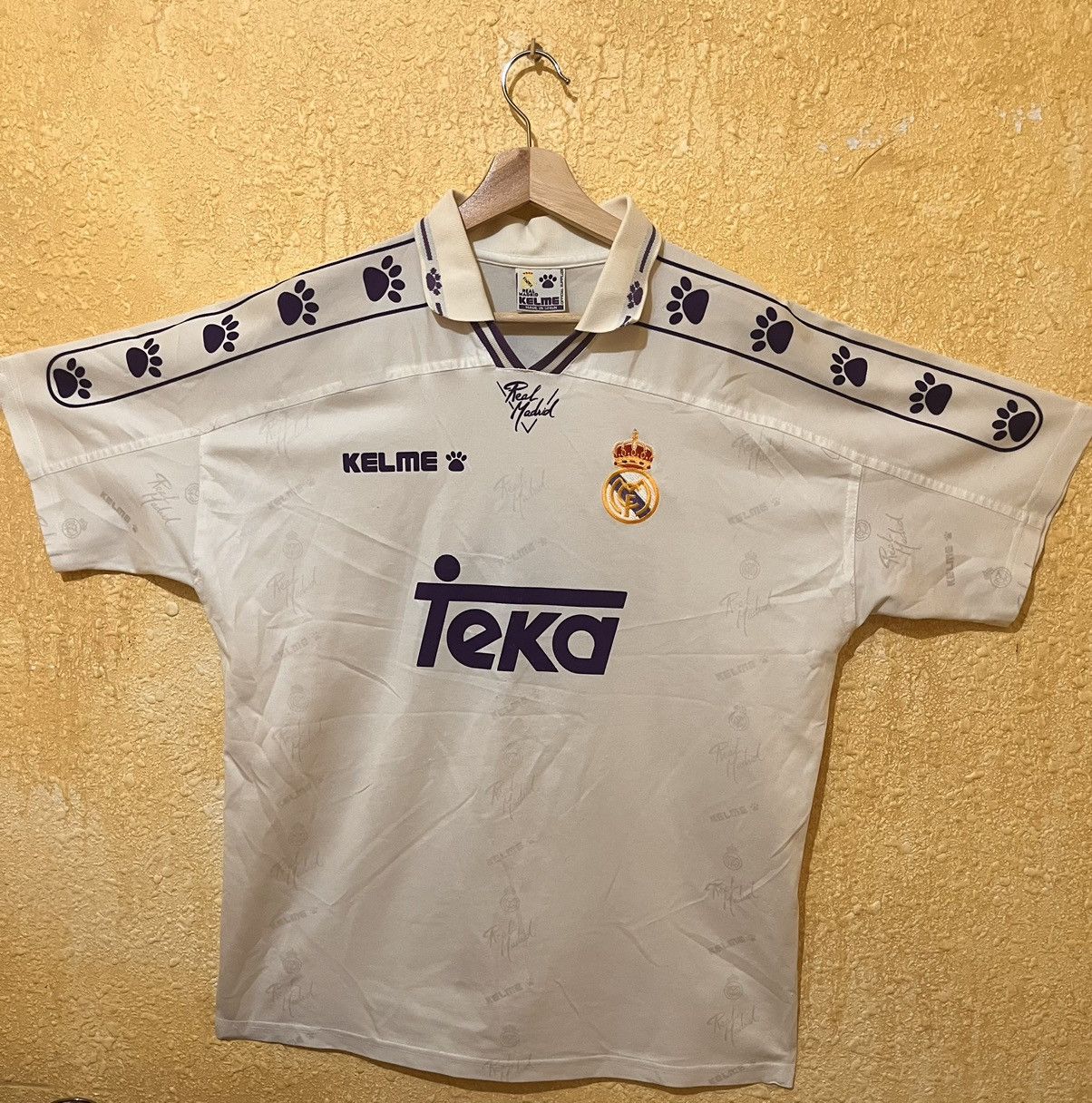 Real Madrid Original Kelme Auswärts Trikot 1994- 1996 Teka Gr.XL TOP