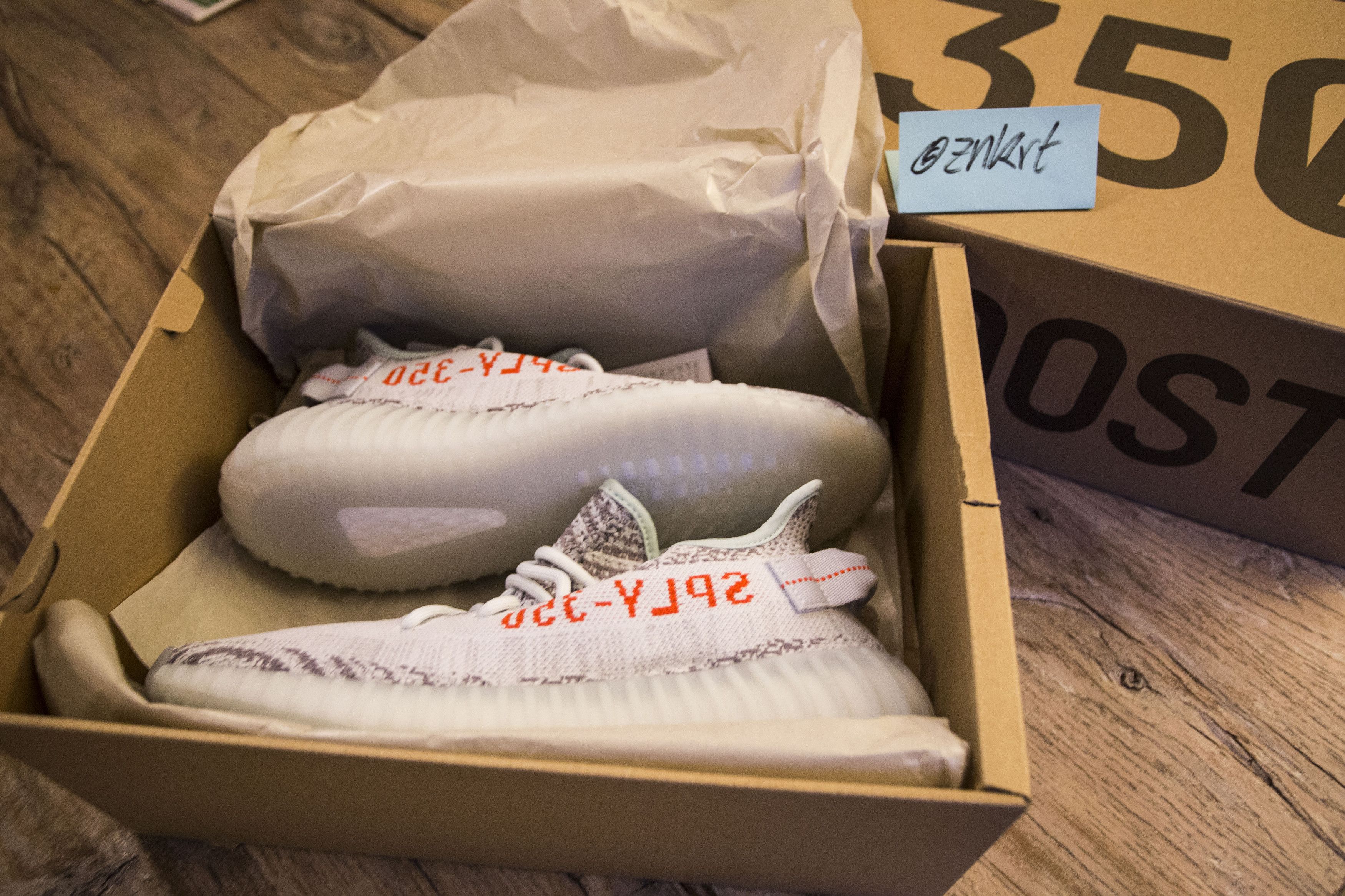 Adidas YEEZY BOOST 350 V2 BLUE TINT / GREY THREE / HIGH RESOLUTION RED |  Grailed