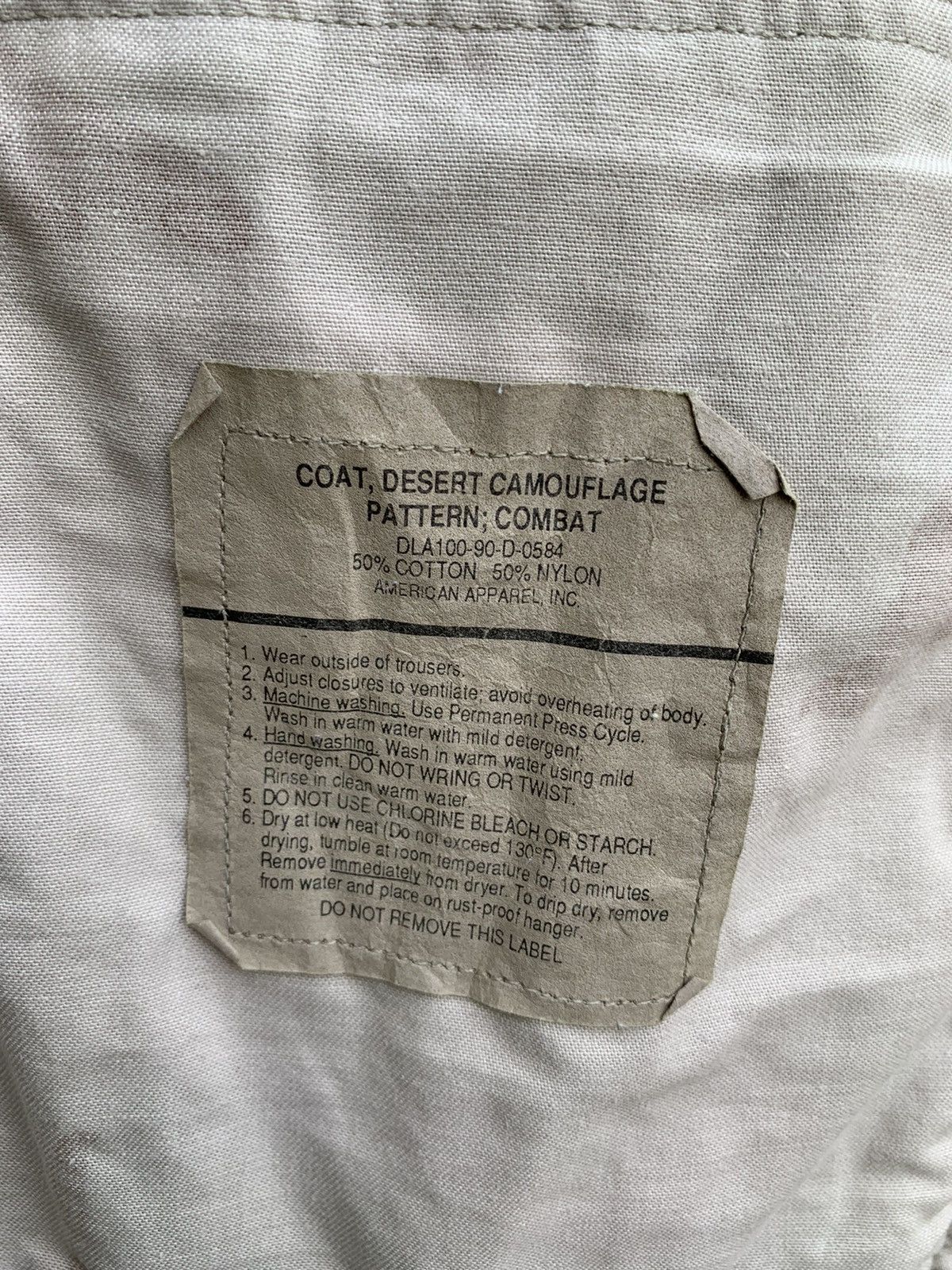 Vintage Vintage Army Coat Desert Camouflage Pattern Combat Size US L / EU 52-54 / 3 - 15 Thumbnail