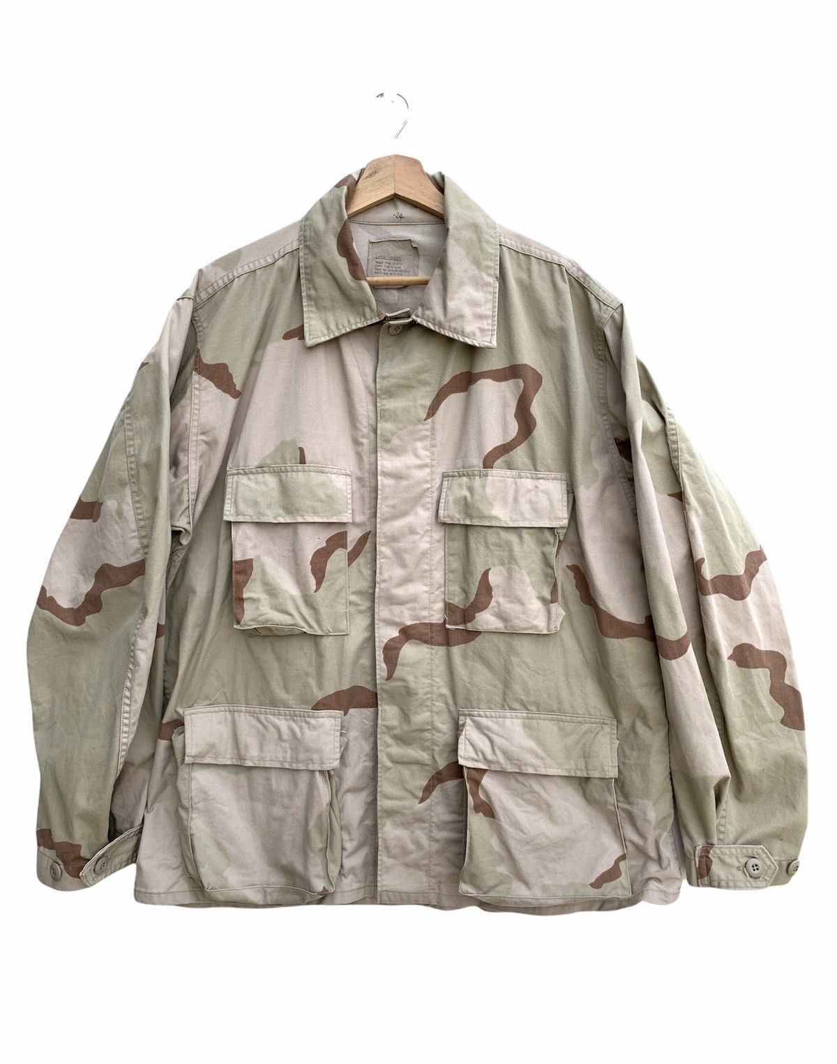 Vintage Vintage Army Coat Desert Camouflage Pattern Combat Size US L / EU 52-54 / 3 - 1 Thumbnail