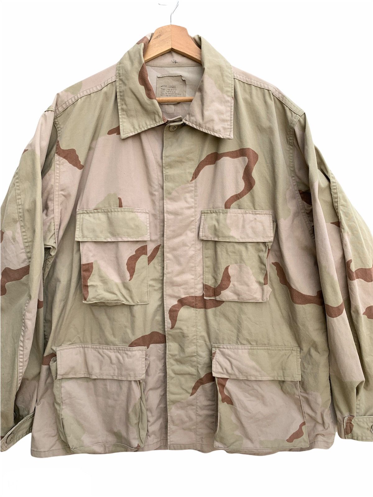 Vintage Vintage Army Coat Desert Camouflage Pattern Combat Size US L / EU 52-54 / 3 - 2 Thumbnail