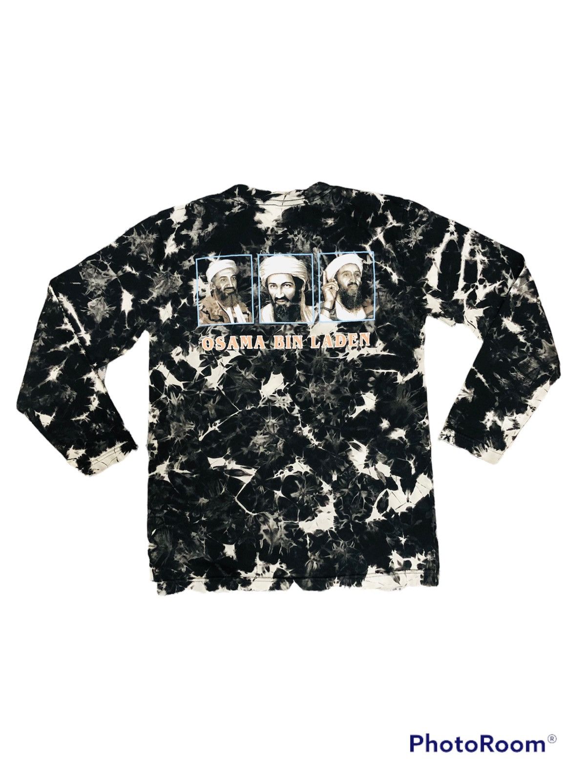 Vintage OSAMA BIN LADEN X BUSH BOOTLEG TYE DYE LONG SLEEVE TSHIRT Size US S / EU 44-46 / 1 - 2 Thumbnail