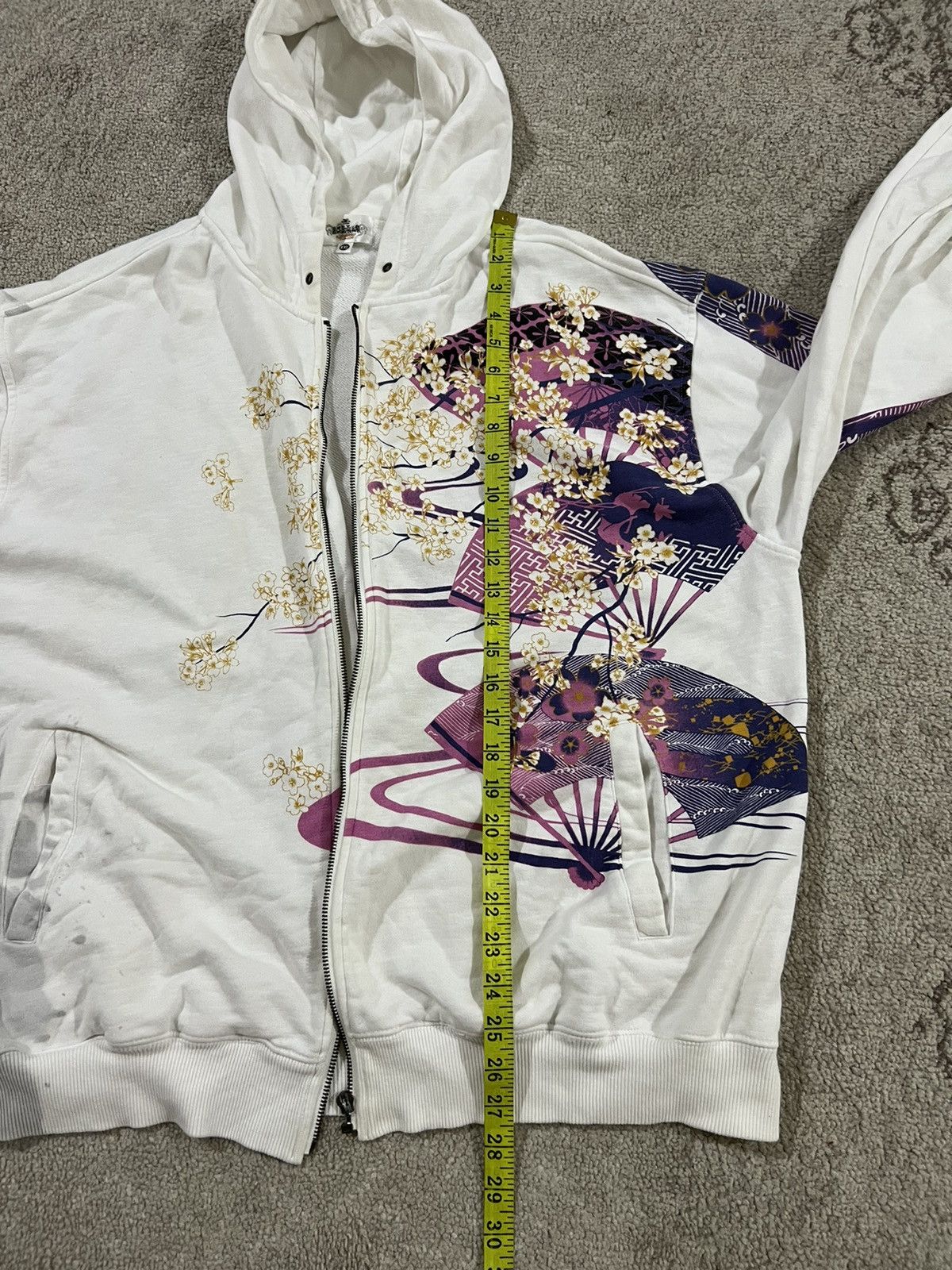 Japanese Brand Distressed Karakuri tamashi koi embroidery hoodie Size US XXL / EU 58 / 5 - 10 Thumbnail
