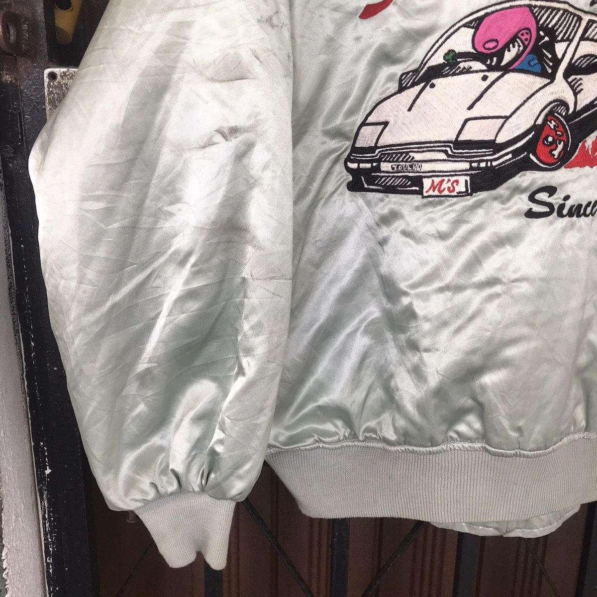 Japanese Brand Vtg Racing Garage M’s Staff Abierto University Club Bomber Size US M / EU 48-50 / 2 - 11 Thumbnail