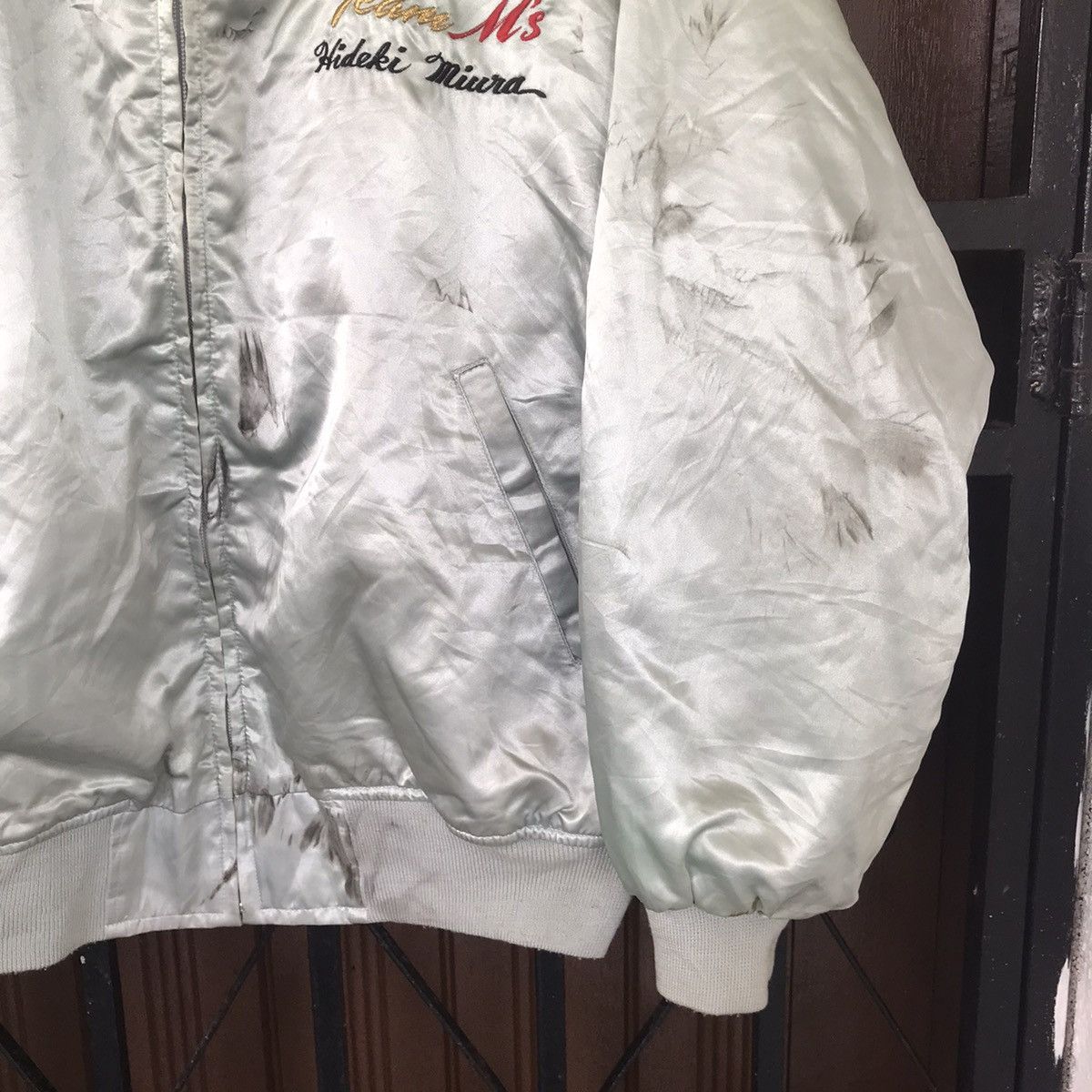 Japanese Brand Vtg Racing Garage M’s Staff Abierto University Club Bomber Size US M / EU 48-50 / 2 - 5 Thumbnail
