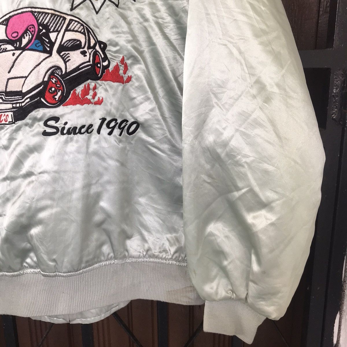 Japanese Brand Vtg Racing Garage M’s Staff Abierto University Club Bomber Size US M / EU 48-50 / 2 - 12 Thumbnail