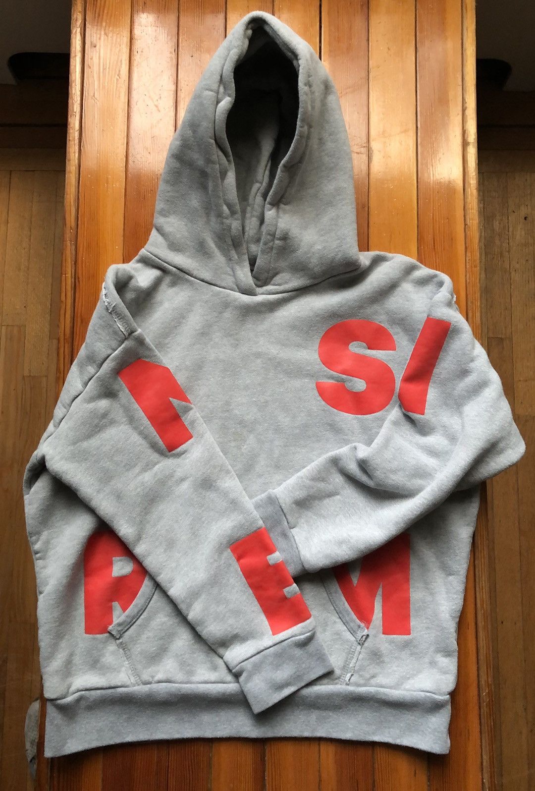 Grey Logo Alphabet Hoodie