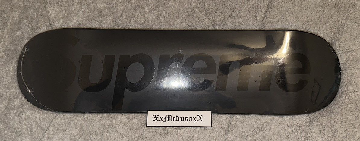 Supreme Supreme Tonal Box Logo Skateboard, Black | Grailed
