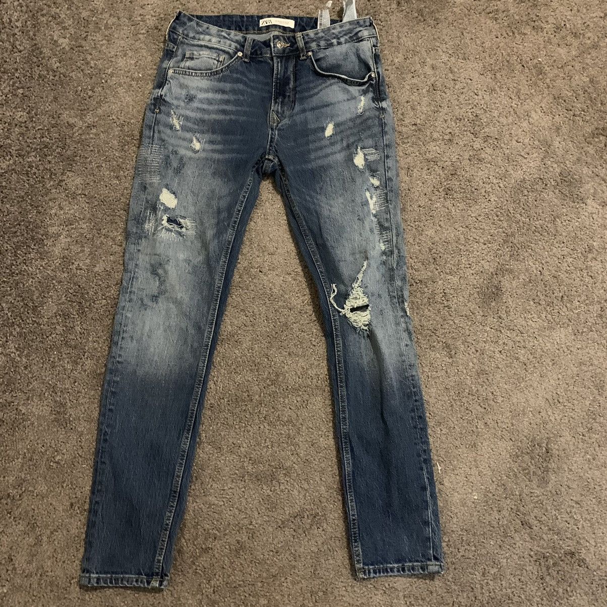 Zara Zara ripped skinny jeans size 30 Size US 30 / EU 46 - 1 Thumbnail
