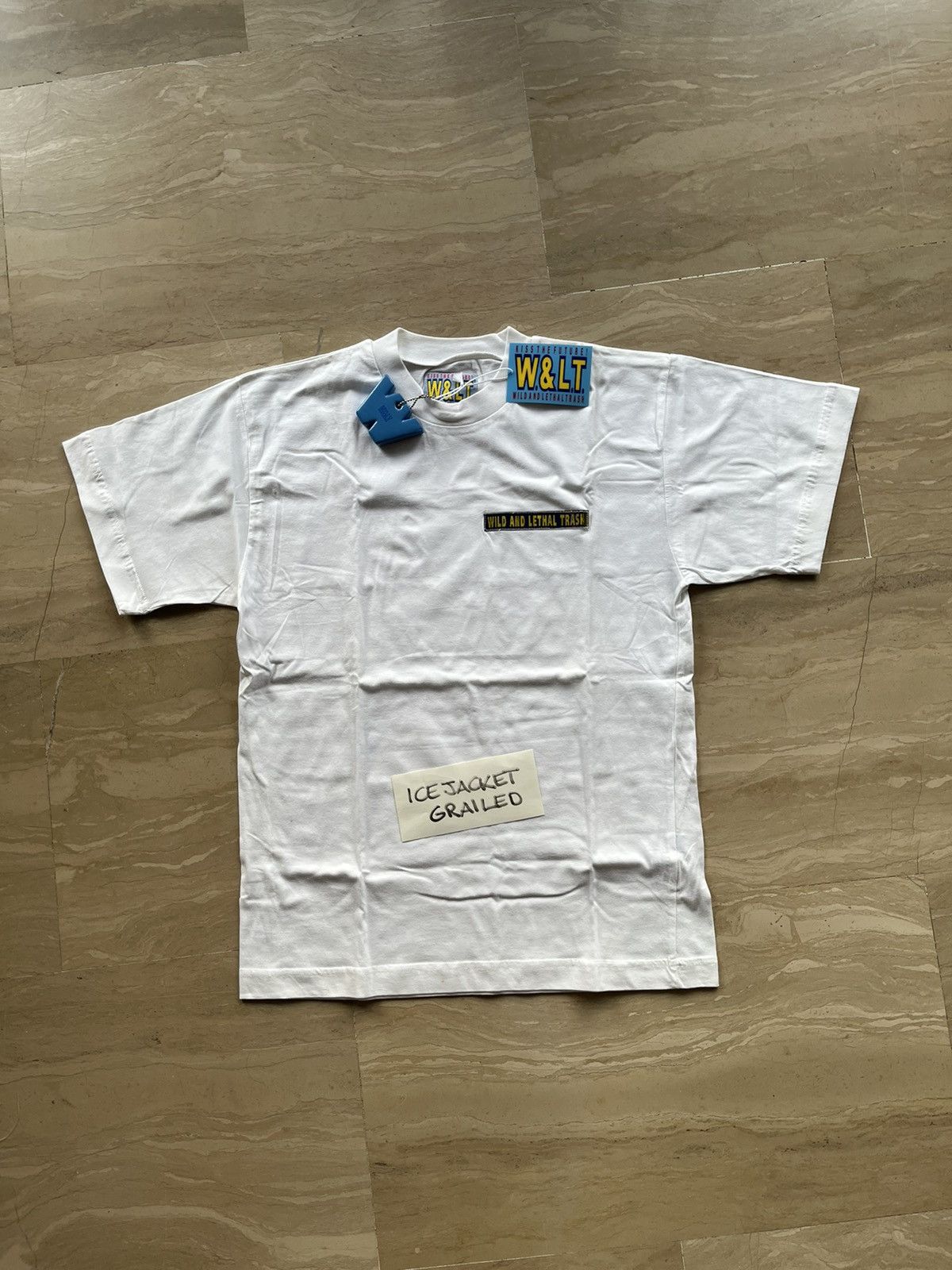 W&LT vintage tshirt holographic box logo