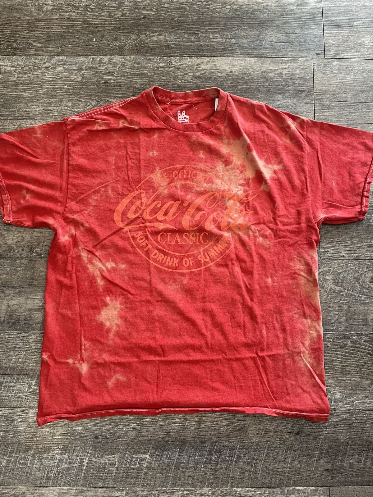 coca cola tie dye shirt