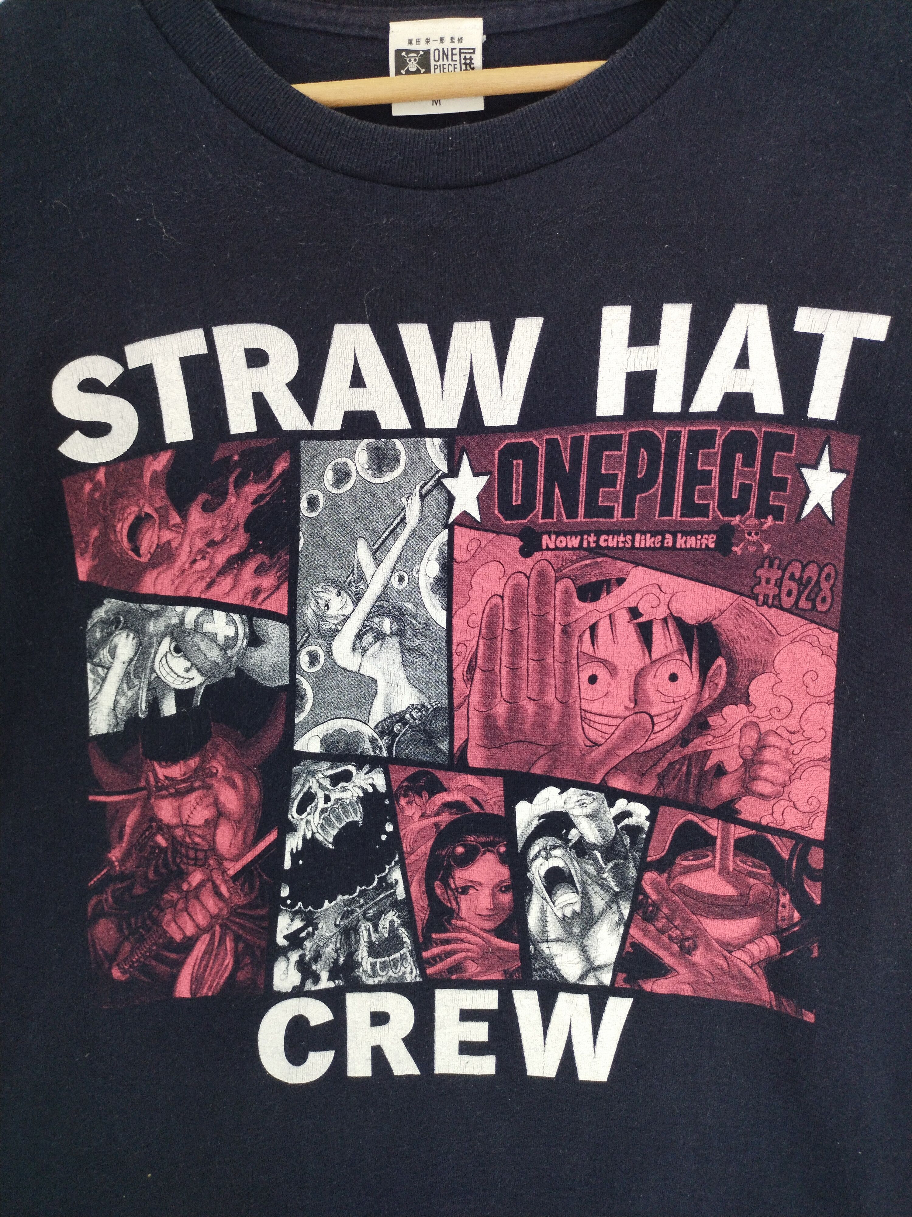 Anime × One Piece VINTAGE ONE PIECE CREW STRAW HAT BOOTLEG TEE Size US M / EU 48-50 / 2 - 2 Thumbnail