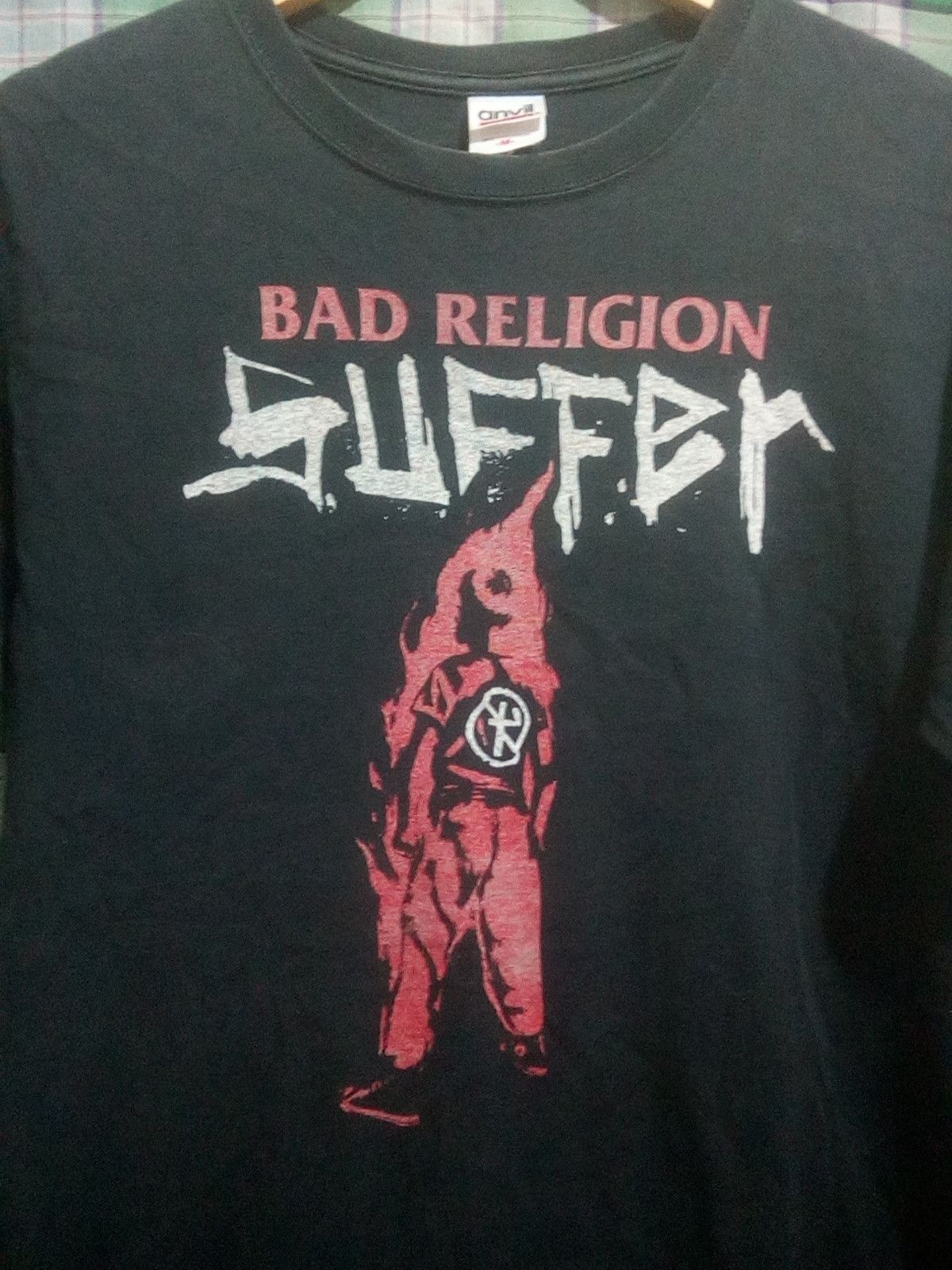 Band Tees Rare Vintage 00s Bad Religion SUFFER t shirt Size US M / EU 48-50 / 2 - 3 Thumbnail