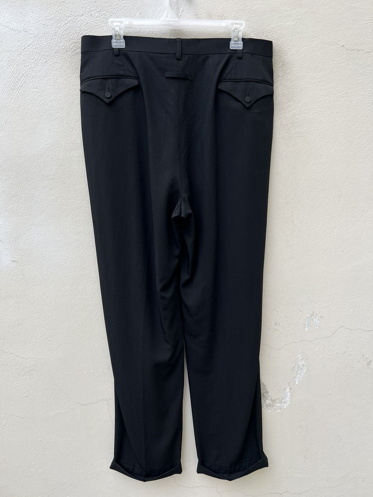 Gaultier Homme Objet × Jean Paul Gaultier VTG JPG Gaultier Homme Objet Wool Rayon Black Trouser Pant Size US 34 / EU 50 - 7 Thumbnail