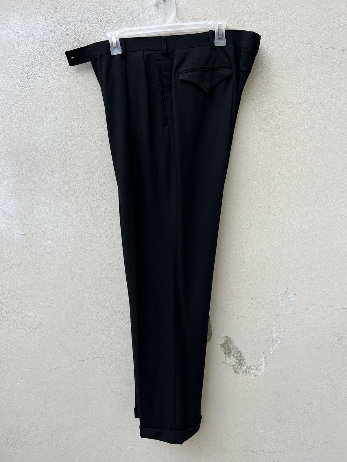 Gaultier Homme Objet × Jean Paul Gaultier VTG JPG Gaultier Homme Objet Wool Rayon Black Trouser Pant Size US 34 / EU 50 - 9 Thumbnail