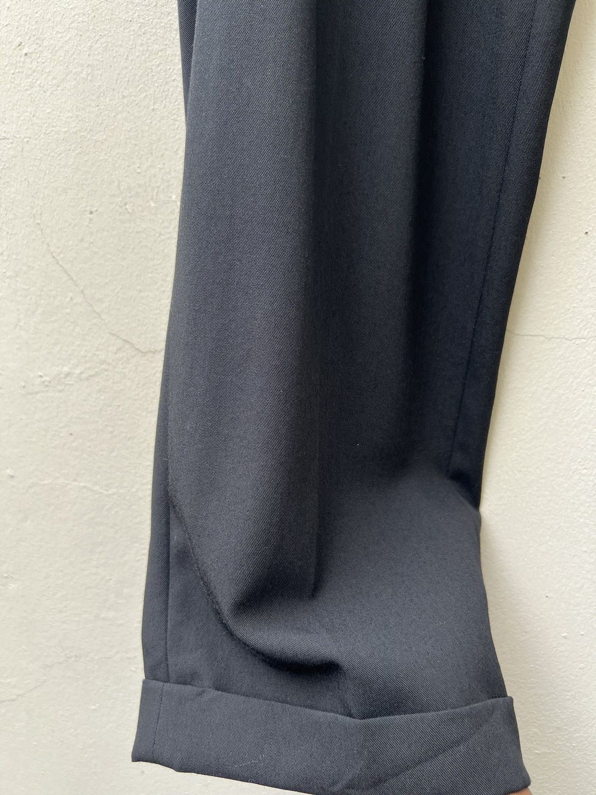 Gaultier Homme Objet × Jean Paul Gaultier VTG JPG Gaultier Homme Objet Wool Rayon Black Trouser Pant Size US 34 / EU 50 - 5 Thumbnail
