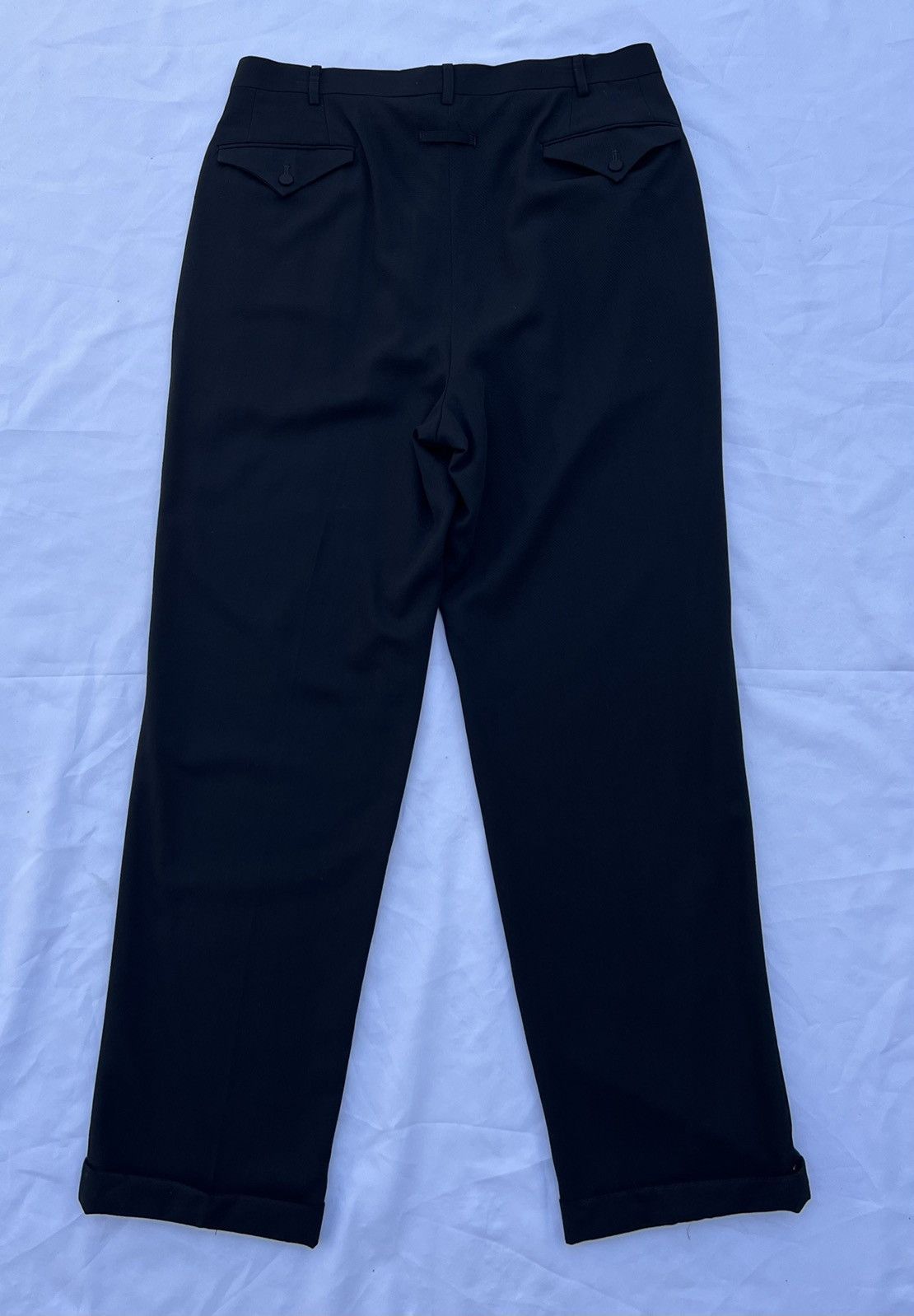 Gaultier Homme Objet × Jean Paul Gaultier VTG JPG Gaultier Homme Objet Wool Rayon Black Trouser Pant Size US 34 / EU 50 - 18 Thumbnail