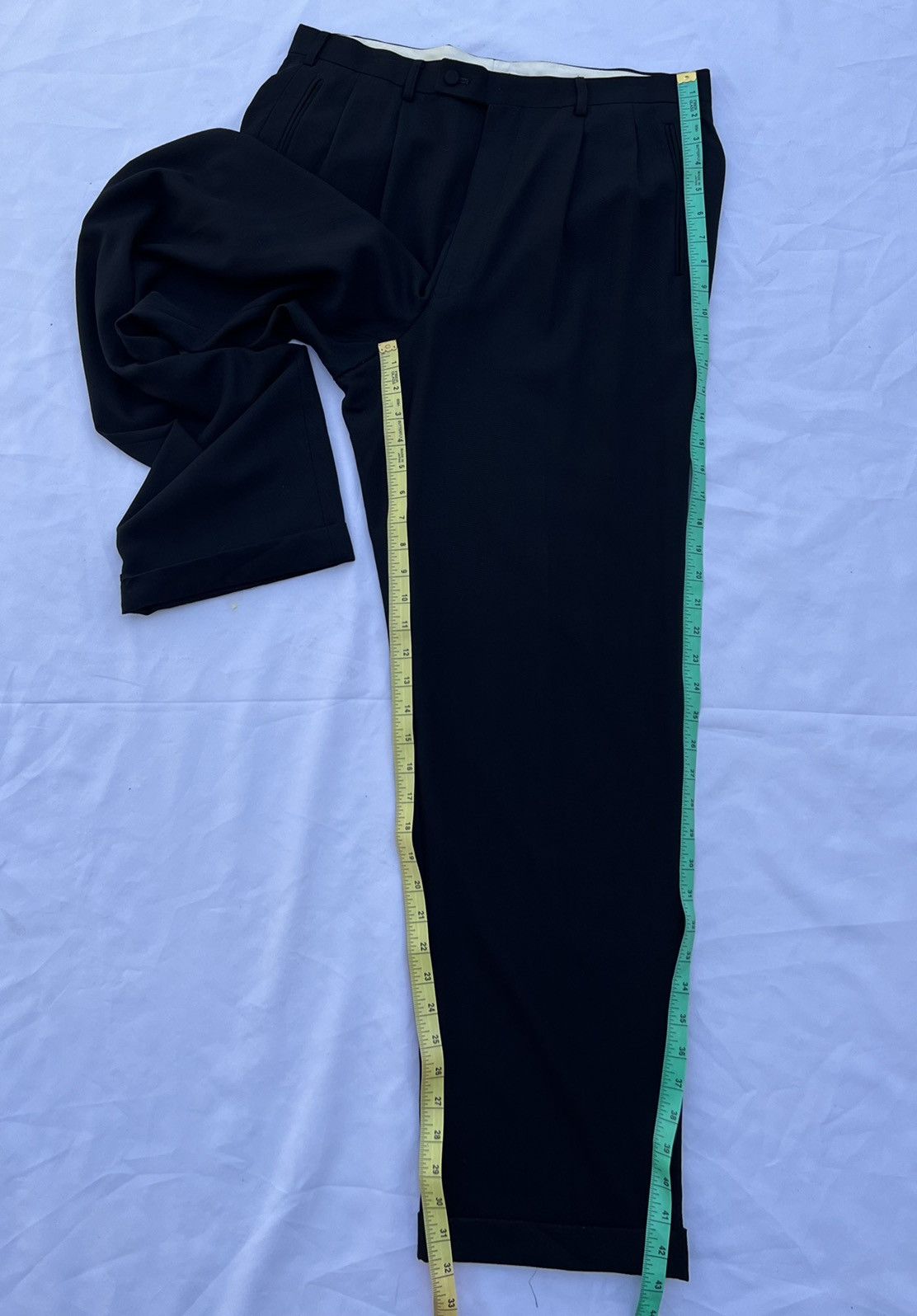 Gaultier Homme Objet × Jean Paul Gaultier VTG JPG Gaultier Homme Objet Wool Rayon Black Trouser Pant Size US 34 / EU 50 - 17 Thumbnail