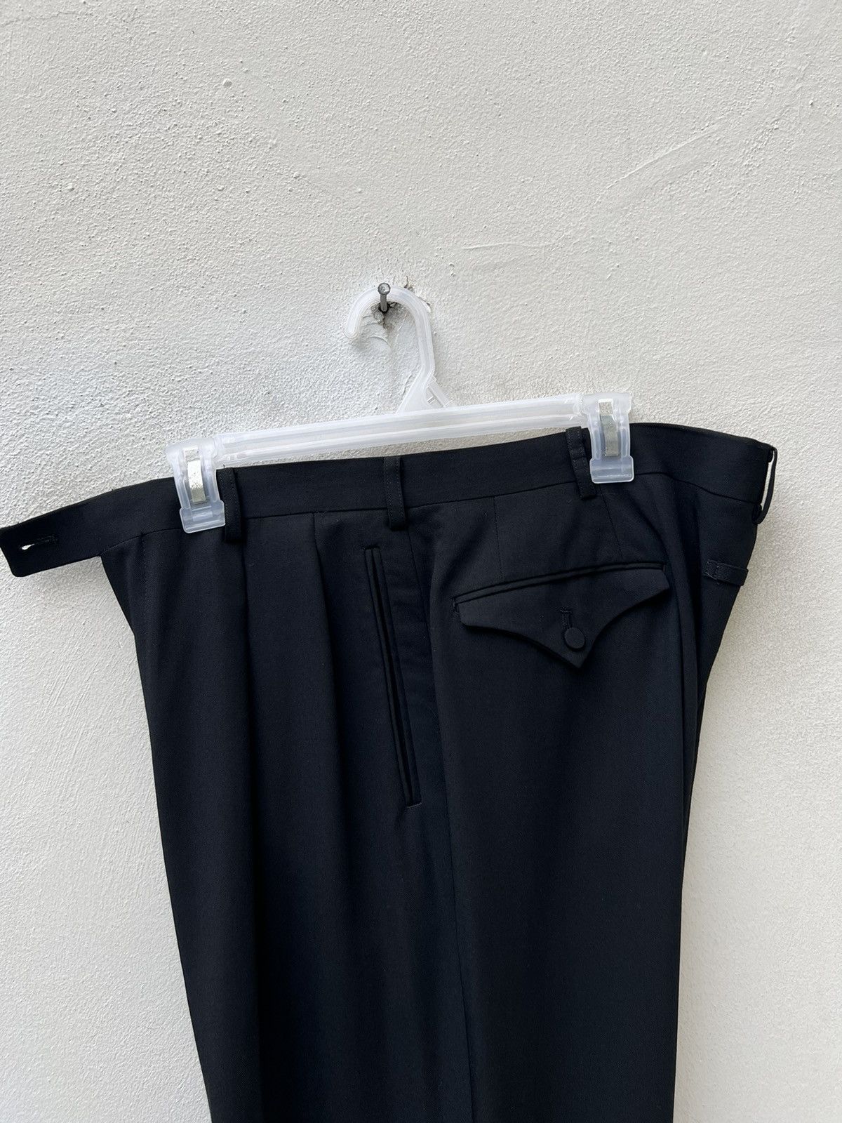 Gaultier Homme Objet × Jean Paul Gaultier VTG JPG Gaultier Homme Objet Wool Rayon Black Trouser Pant Size US 34 / EU 50 - 10 Thumbnail