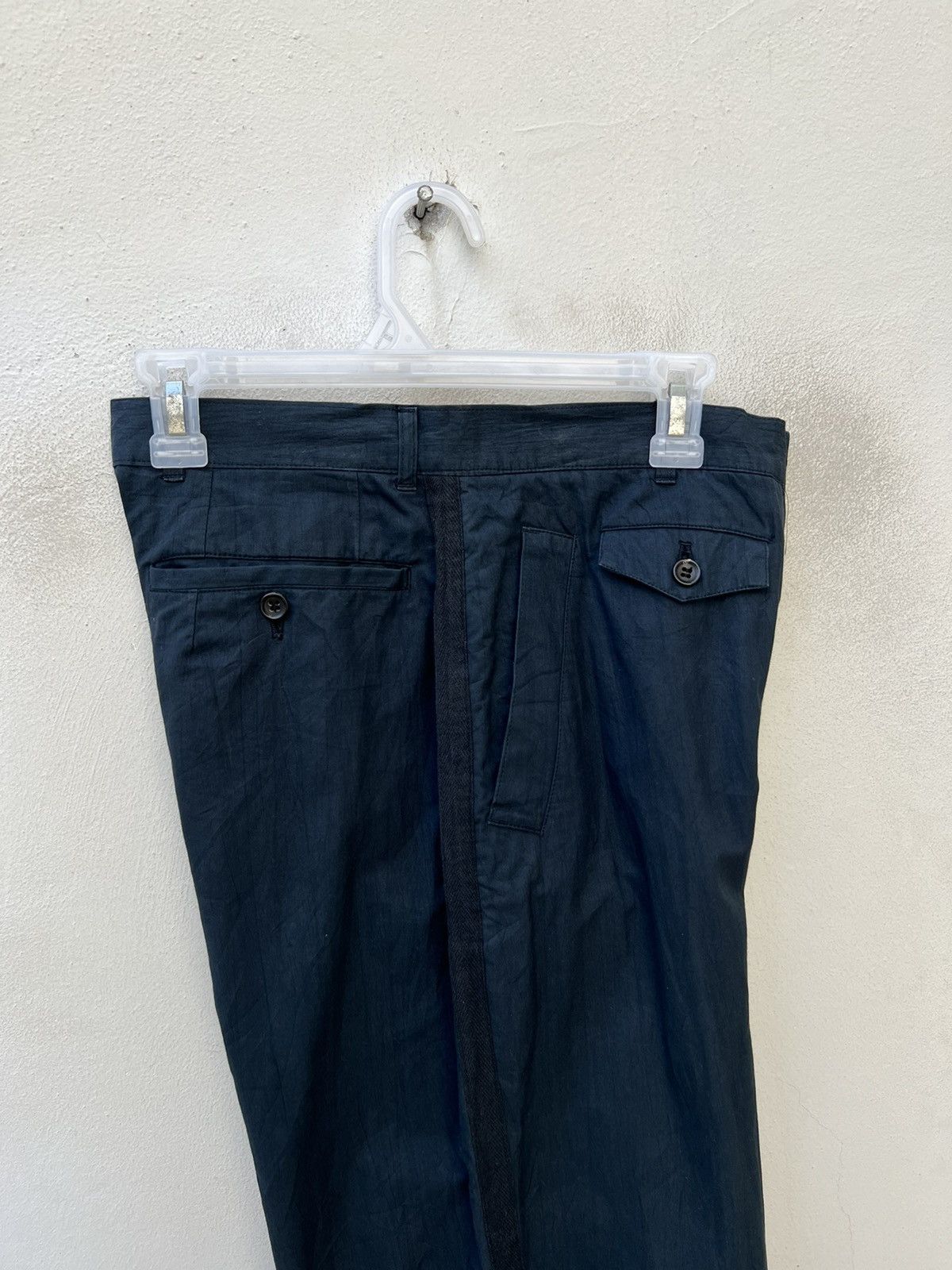 Comme des Garcons Homme Archive 80s CDGH Side Strap Baggy Trouser Cotton Pant Size US 29 - 15 Thumbnail