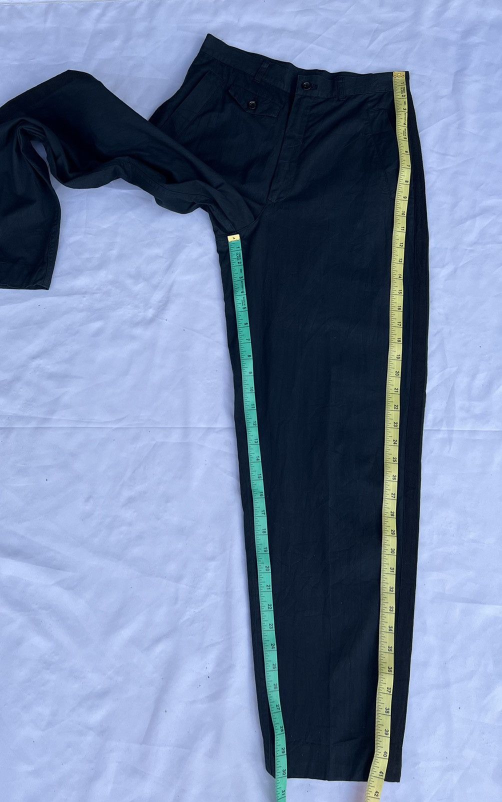 Comme des Garcons Homme Archive 80s CDGH Side Strap Baggy Trouser Cotton Pant Size US 29 - 21 Thumbnail