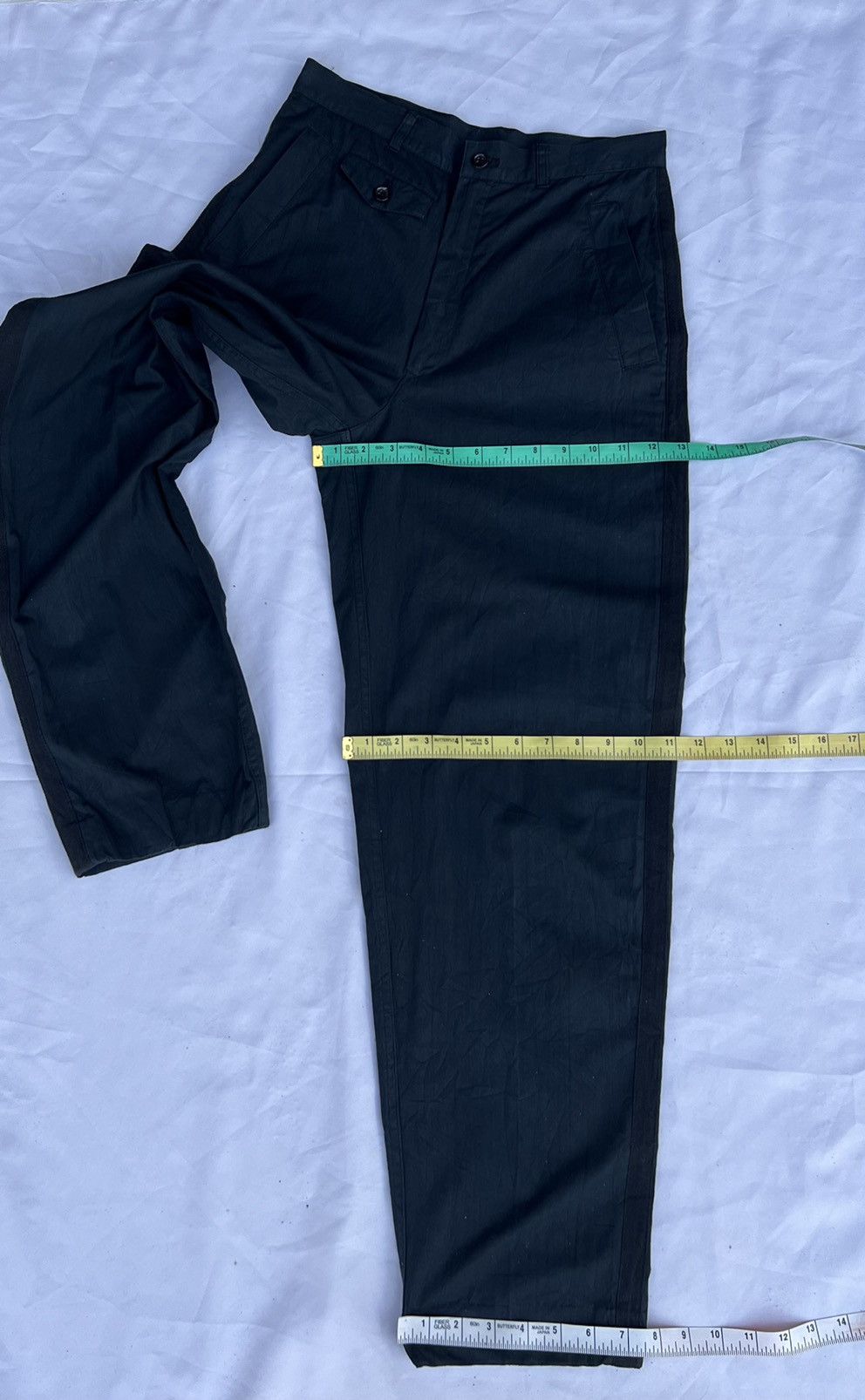 Comme des Garcons Homme Archive 80s CDGH Side Strap Baggy Trouser Cotton Pant Size US 29 - 20 Thumbnail