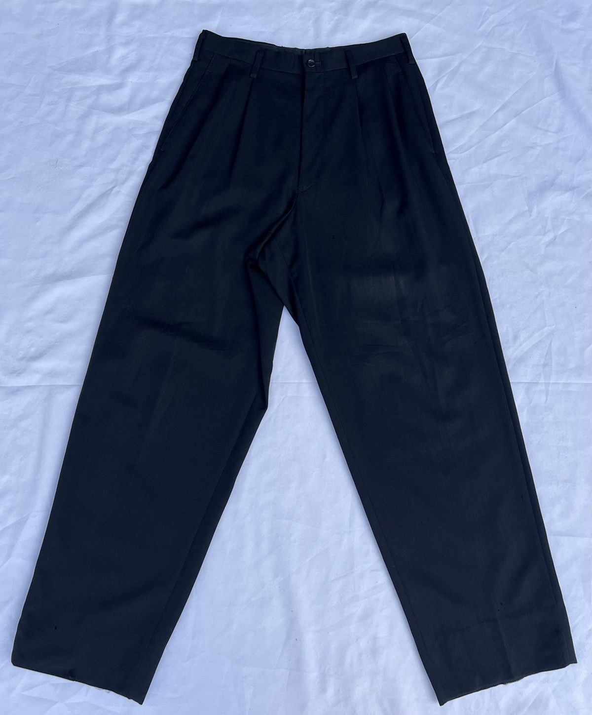 Y's for Men × Yohji Yamamoto Vintage 1998 A/W Yohji Yamamoto Y’s for Men Baggy Trouser Size US 30 / EU 46 - 18 Thumbnail