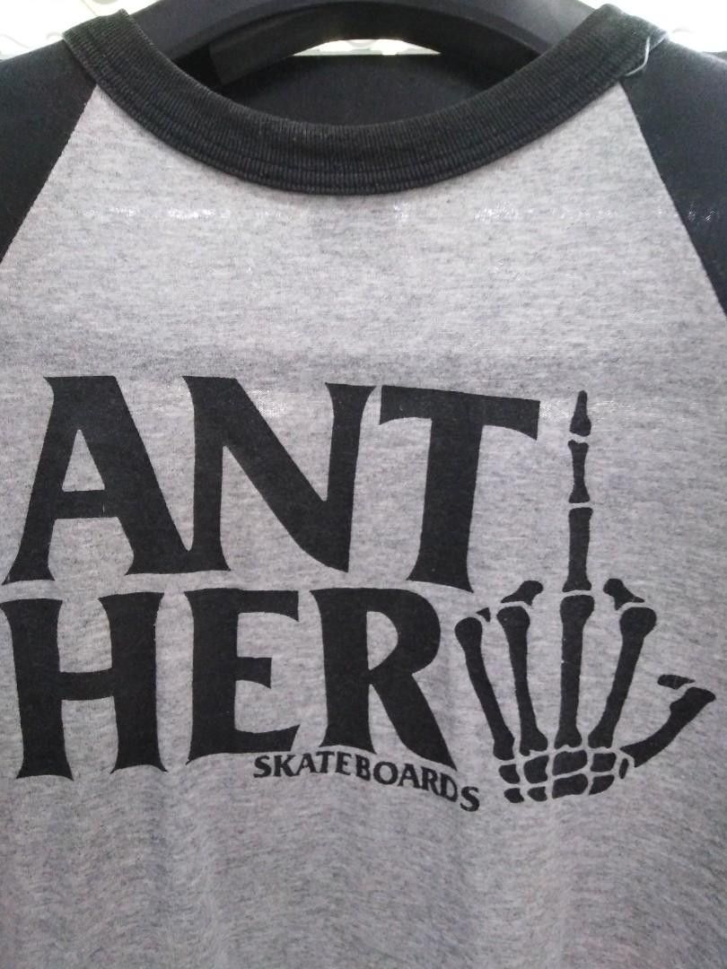 Antihero Anti Hero Vintage USA Raglan – Skeleton Middle Finger Size US M / EU 48-50 / 2 - 3 Thumbnail