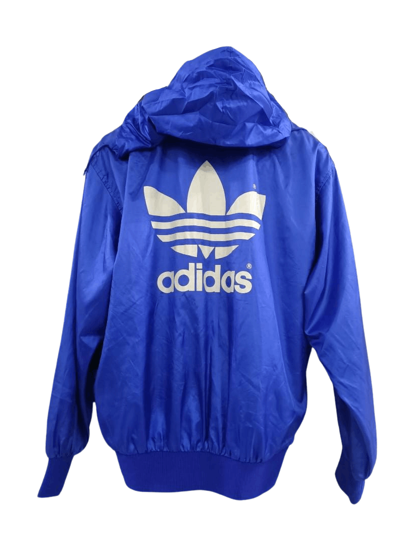 Adidas × Vintage Vintage 90s Adidas hoodie windbreaker big logo Size US S / EU 44-46 / 1 - 1 Thumbnail