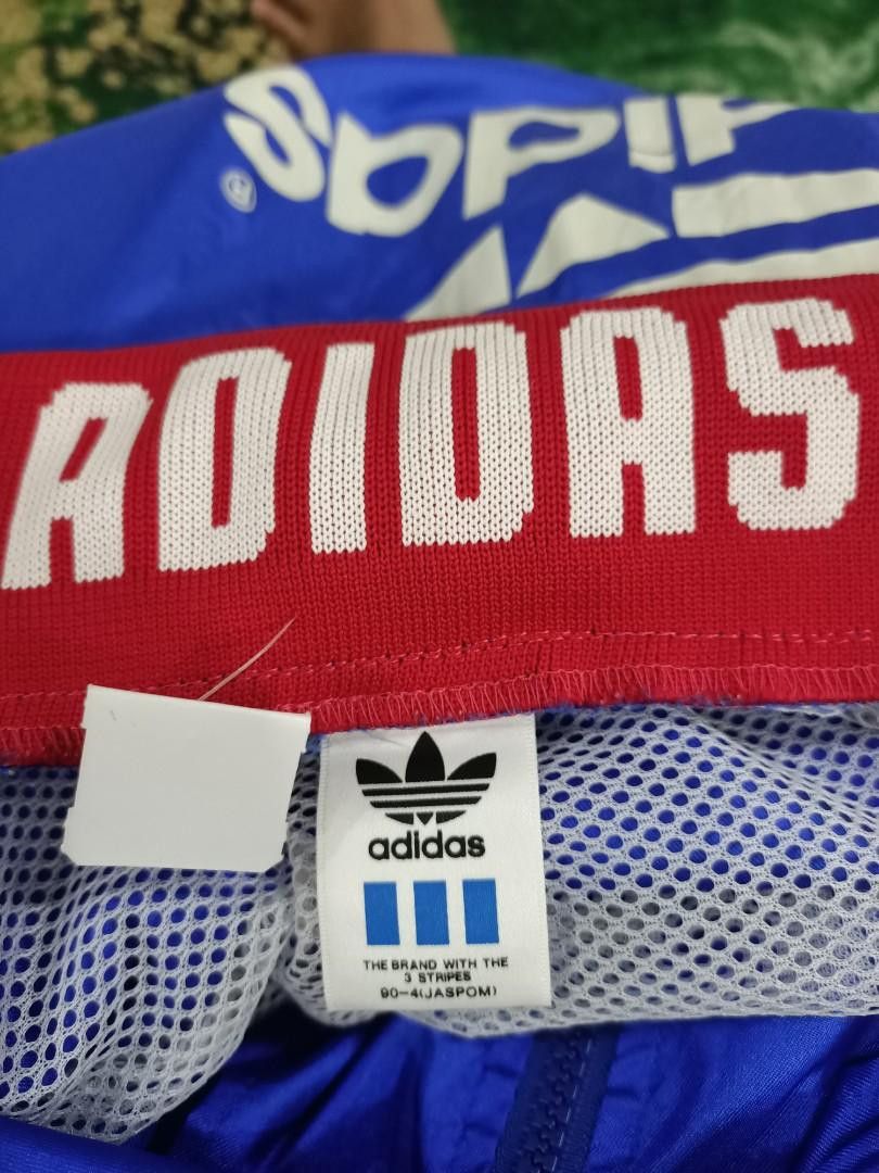 Adidas × Vintage Vintage 90s Adidas hoodie windbreaker big logo Size US S / EU 44-46 / 1 - 8 Thumbnail