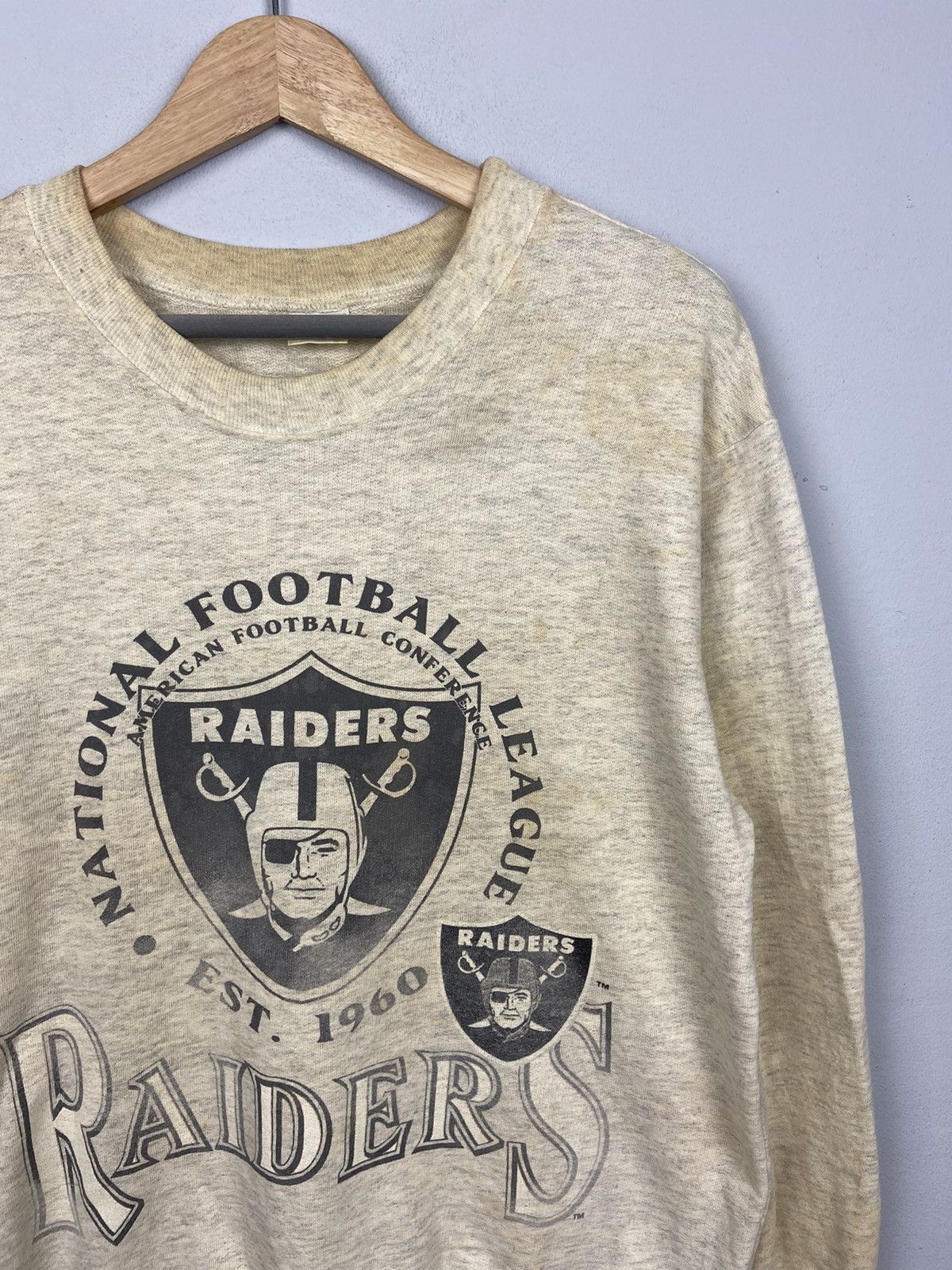 NFL Rare🔥1960 NFL Raiders Las Vegas Sweatshirt Size US M / EU 48-50 / 2 - 2 Thumbnail