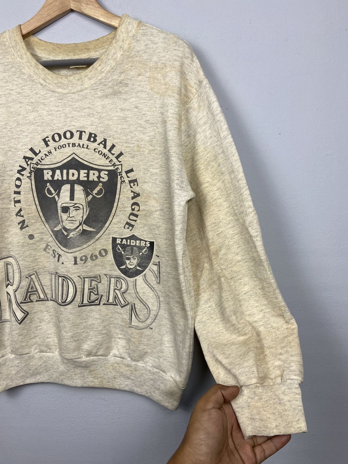 NFL Rare🔥1960 NFL Raiders Las Vegas Sweatshirt Size US M / EU 48-50 / 2 - 4 Thumbnail