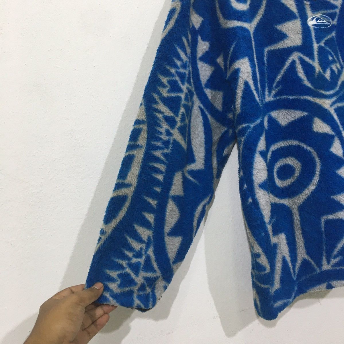 Quicksilver × Vintage Vintage Quiksilver Polartec Abstract Fleece Jacket Size US S / EU 44-46 / 1 - 4 Thumbnail