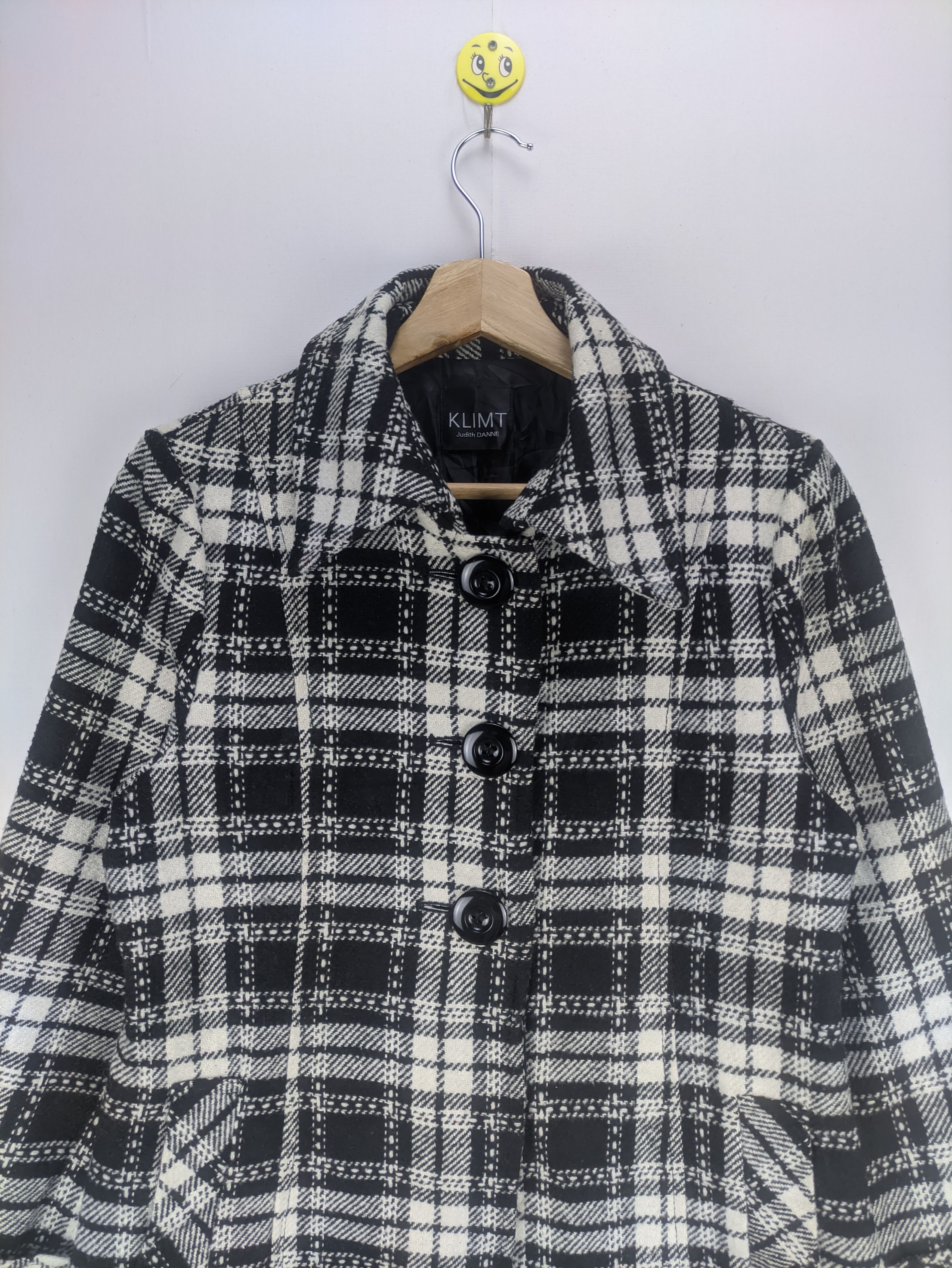 Designer × Japanese Brand Steals🔥Vintage Wool Coat Jacket by Klimt Judith Danne Size M / US 6-8 / IT 42-44 - 7 Thumbnail